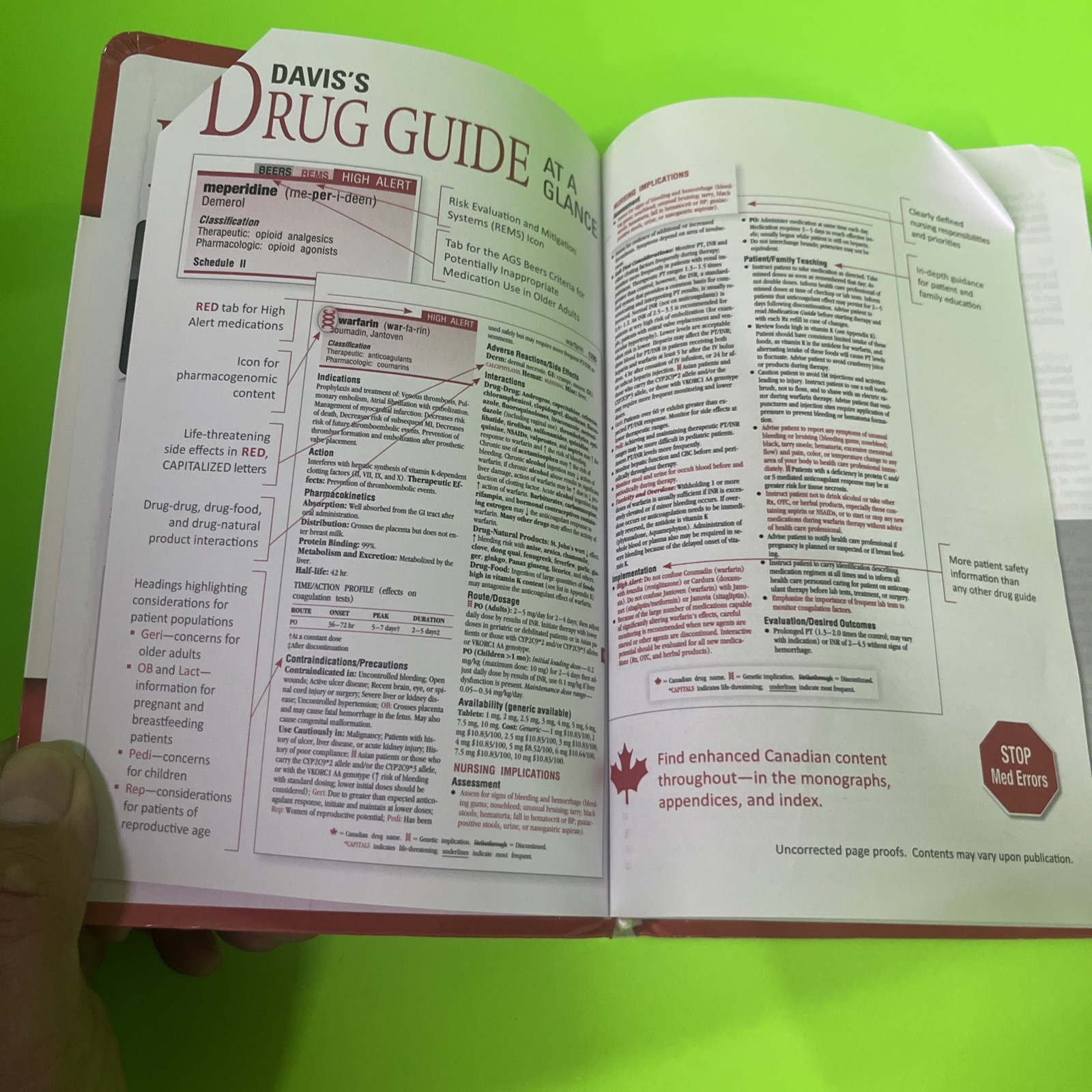 Davis’s Drug Guide for Nurses – Paperback, by Vallerand PhD RN – Very Good c