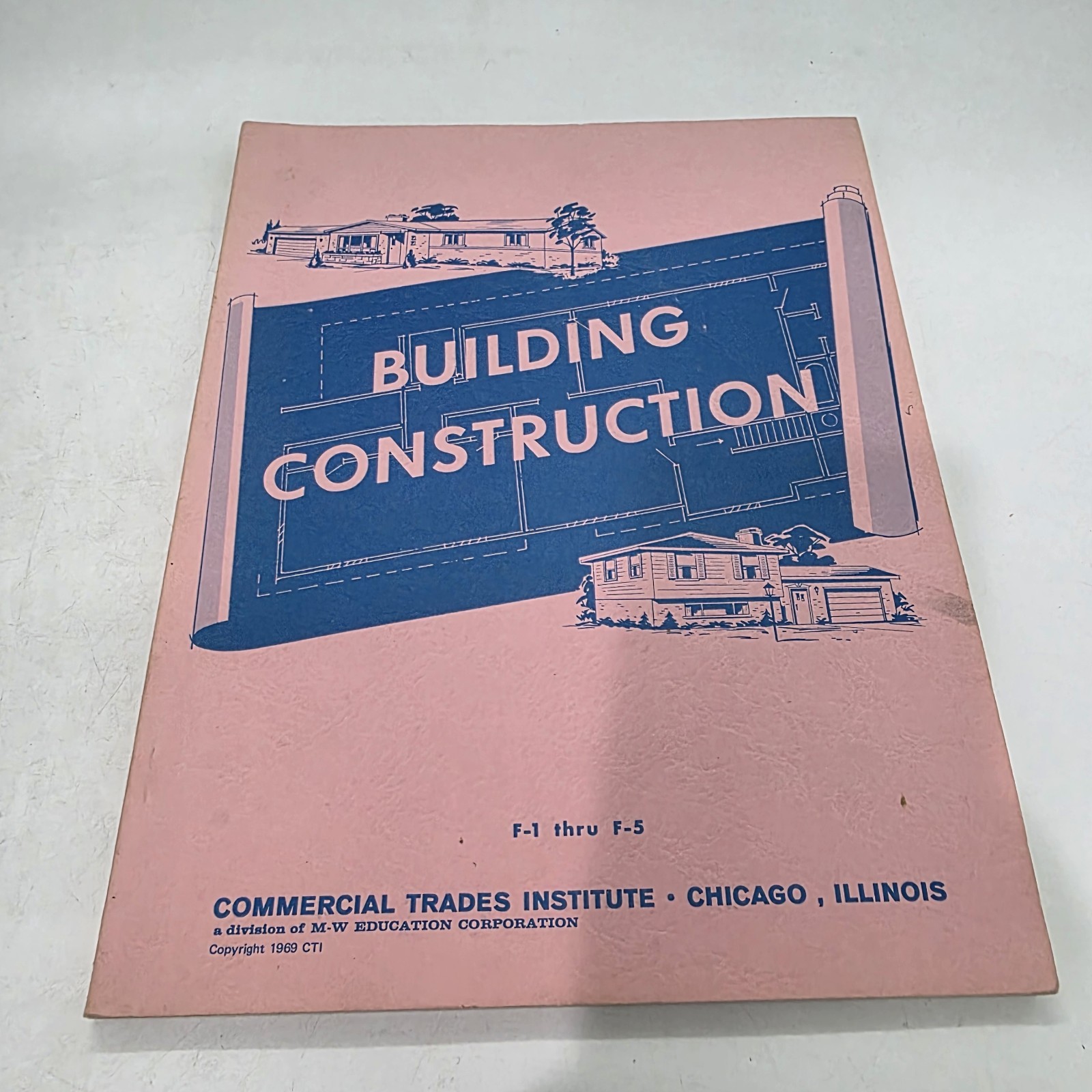 Building Construction Books Lot Of 19 Commercial Trades Institute 1969-1973