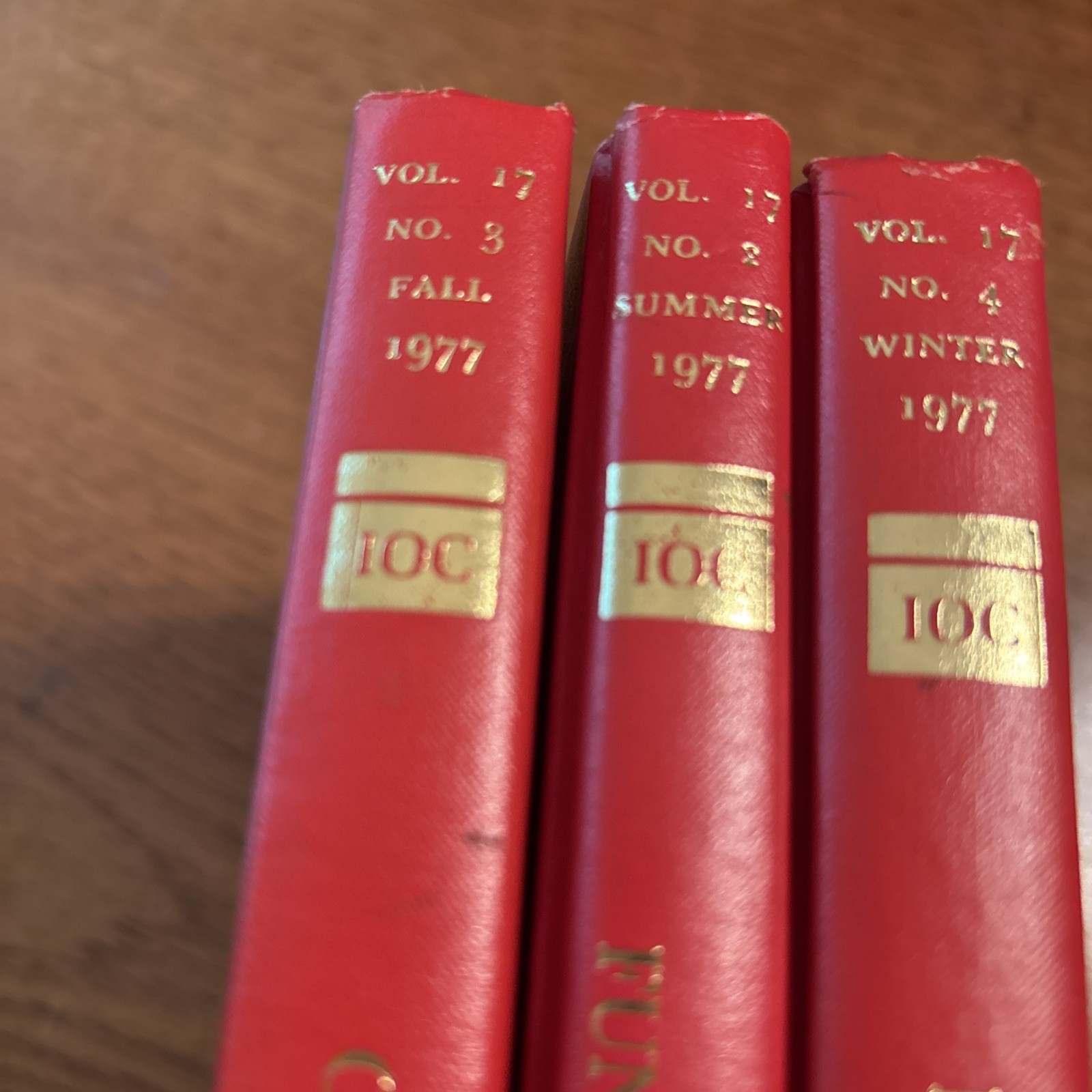 INTL Ophthalmology Clinics Books 11 Volumes 1977-1980 Red w/Gold Trim HC Vintage