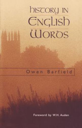 History in English Words Barfield, Owen paperback Used – Very Good