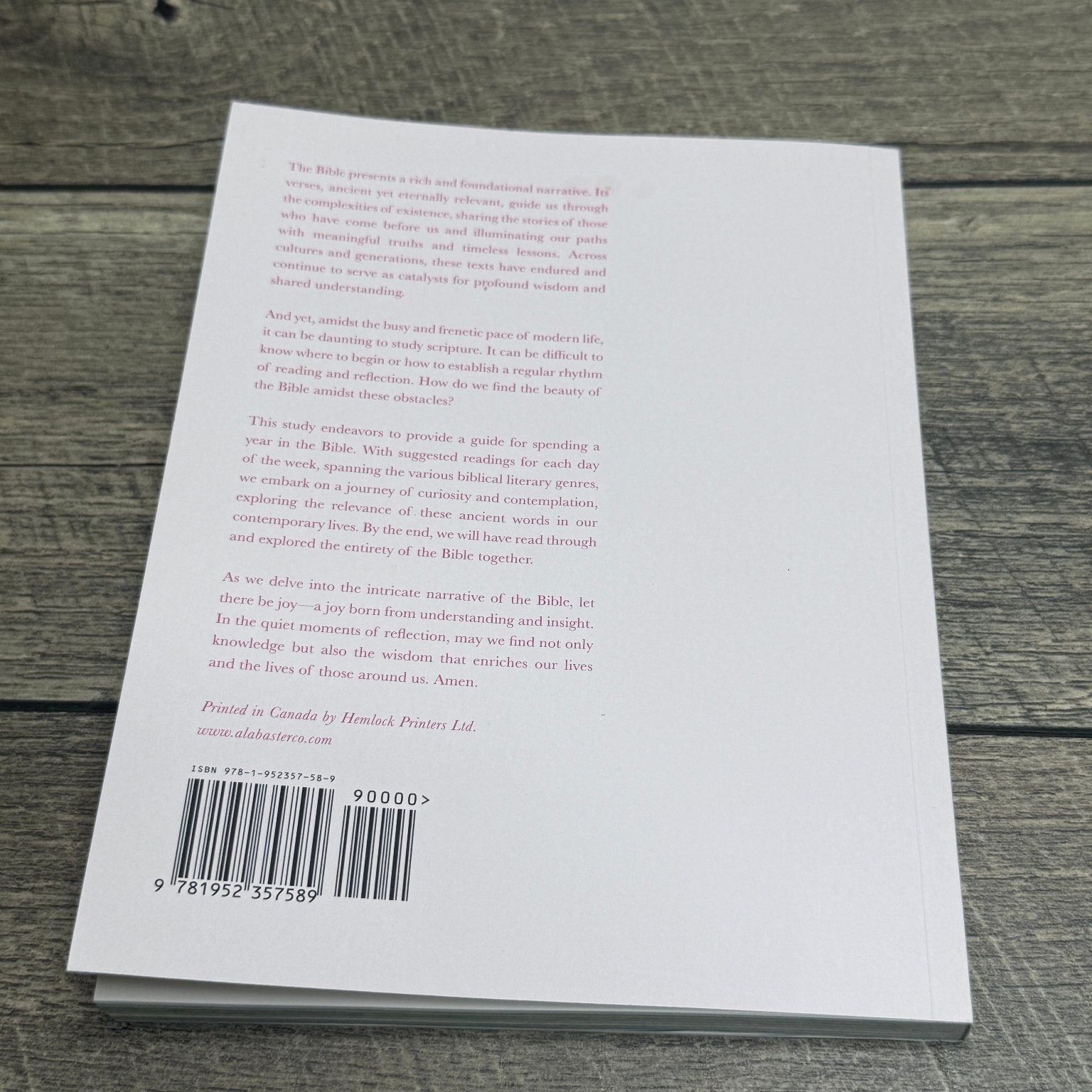 A Beautiful Year in the Bible Alabaster Creative Inc. 2024 52-Week Bible Study