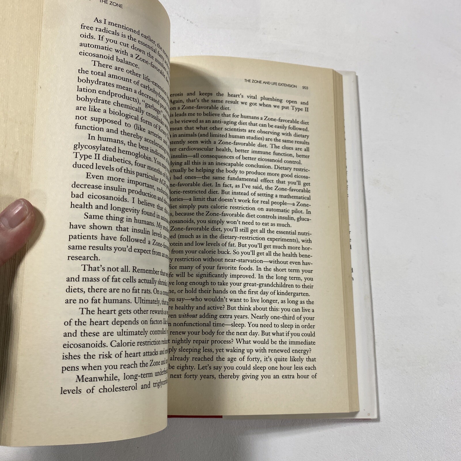 The Zone : A Dietary Road Map – Barry Sears (Dust Jacket, 1995, 1st Edition)