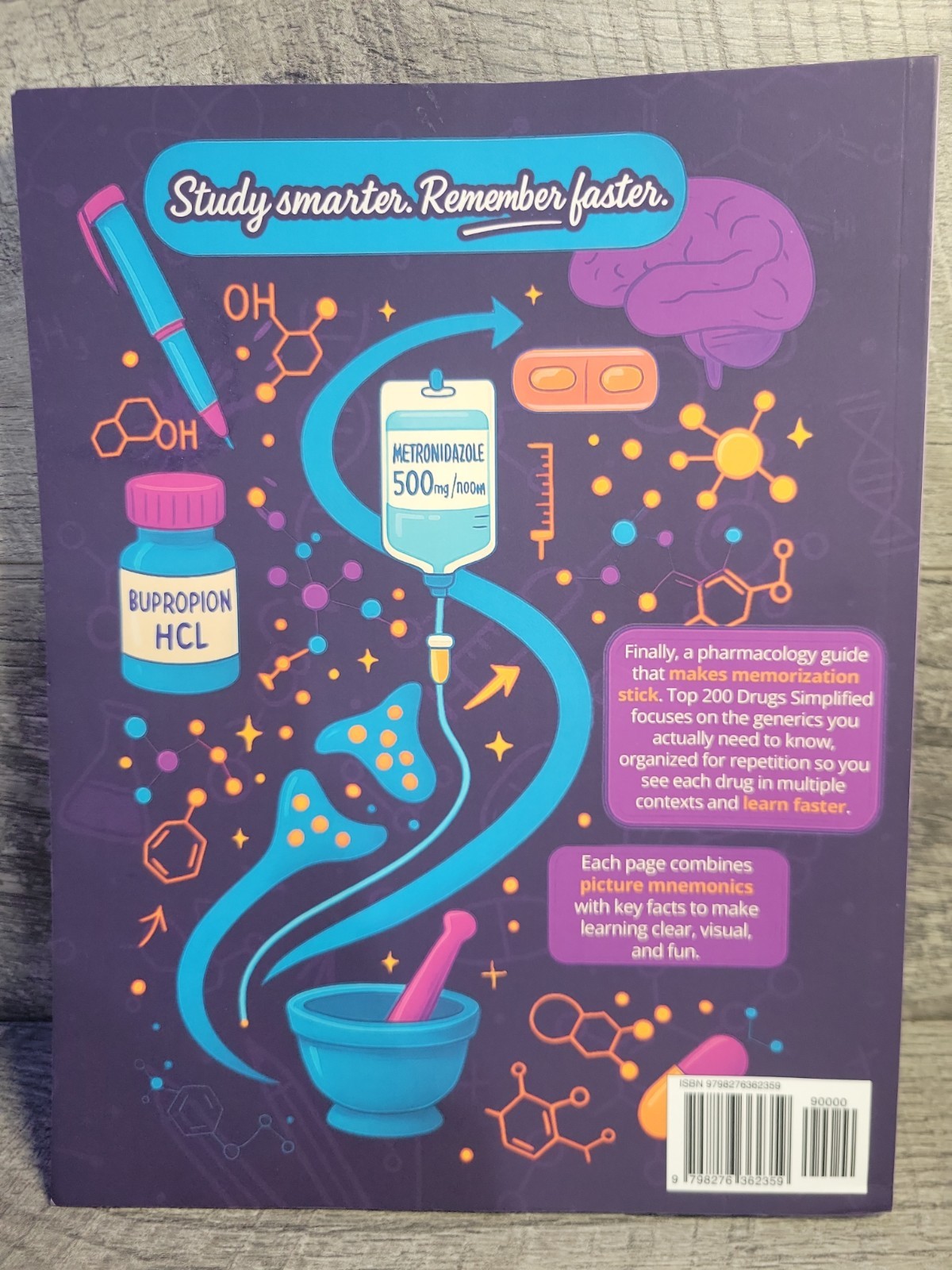Top 200 Drugs Simplified Pharmacology Coloring Book & Study Guide 300+ Pages