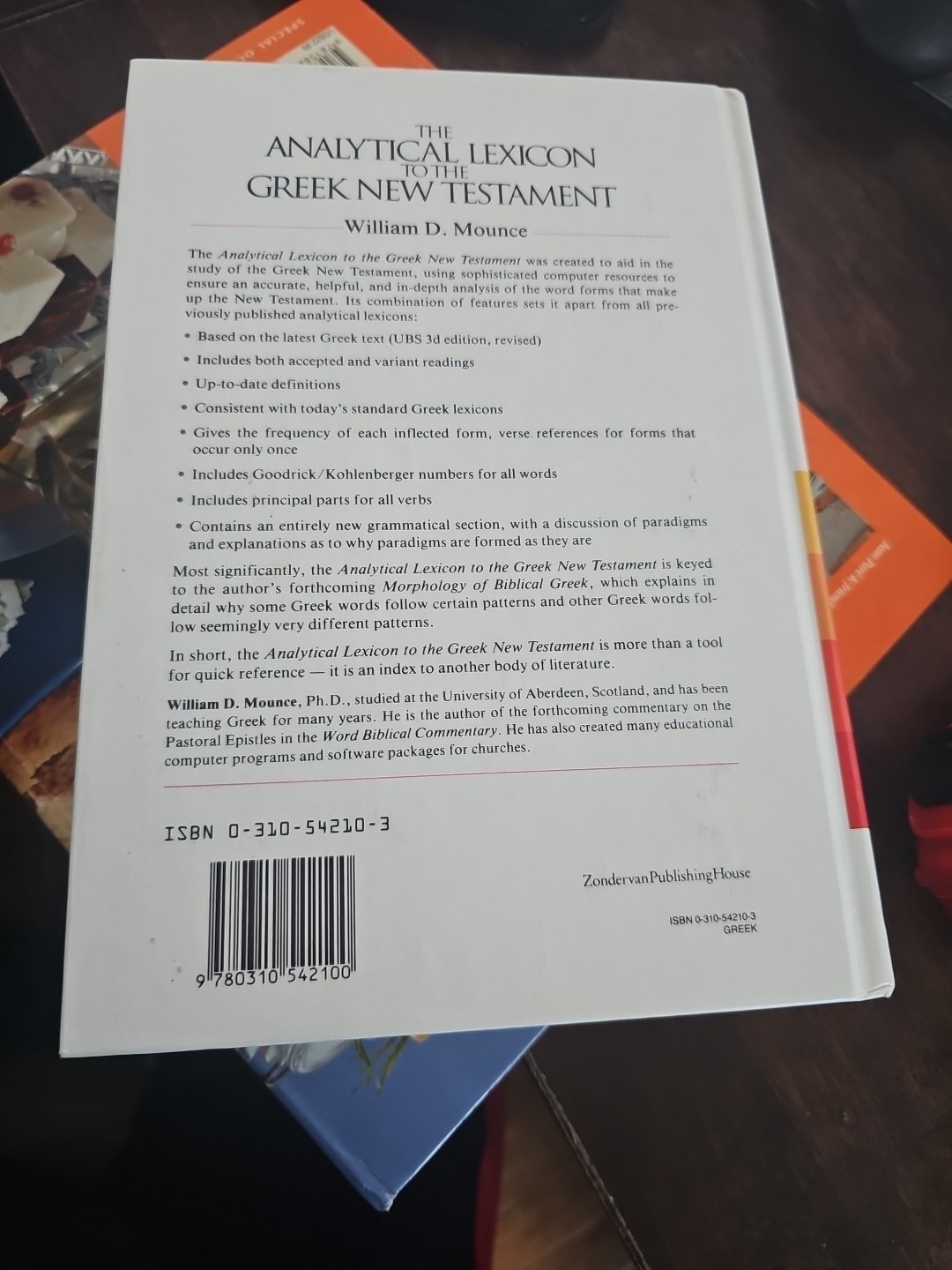 Zondervan Greek Référence Ser.: Analytical Lexicon to the Greek New Testament by