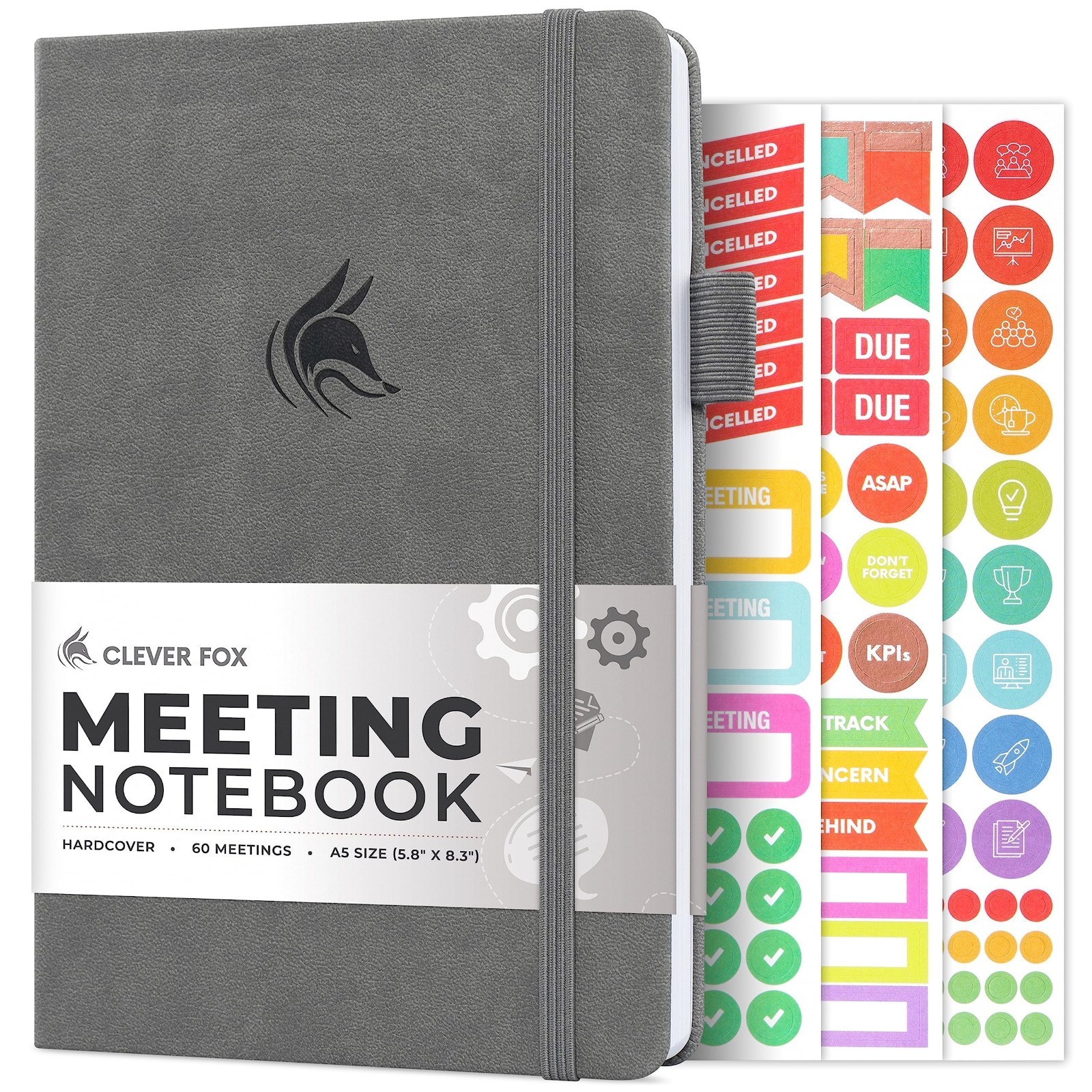 Meeting Notebook Organizer – A5 Notepad for Project Management & Action Items, G