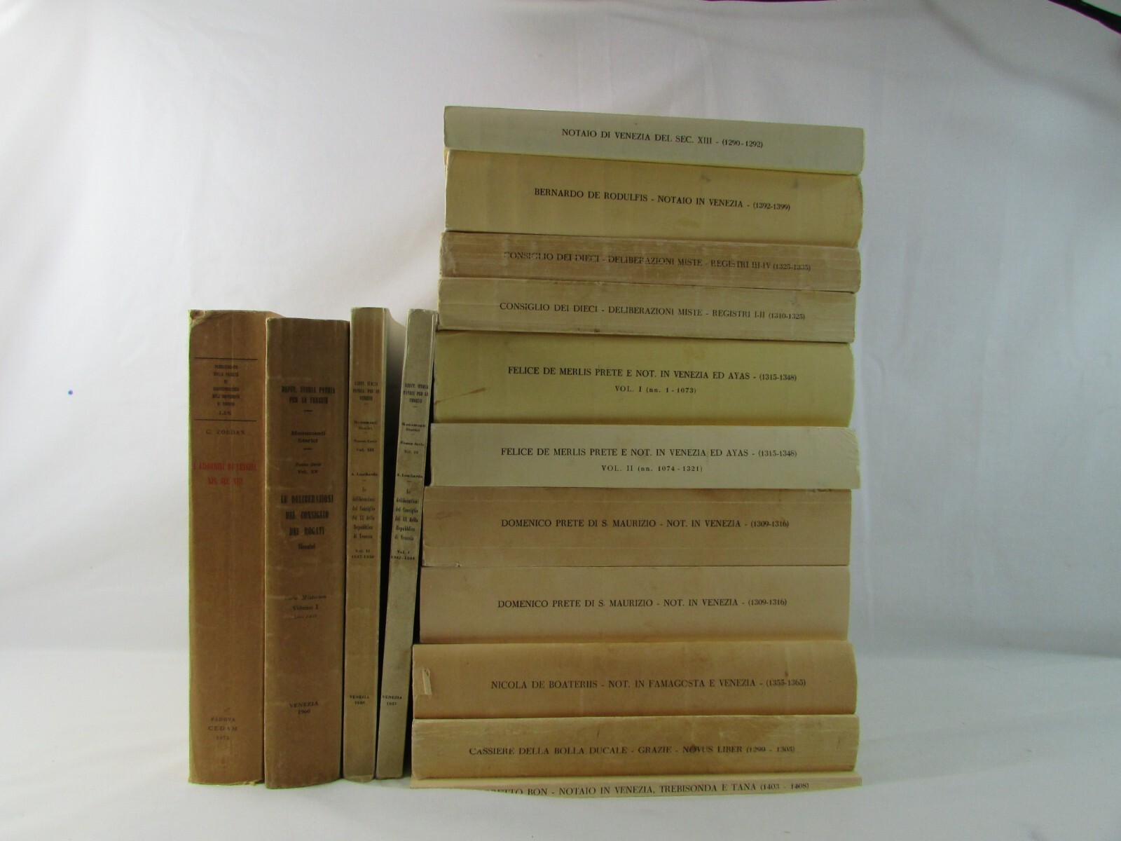 Lot Of 15 Vintage Books From SOURCES FOR THE HISTORY OF VENICE Rare 1957-1980