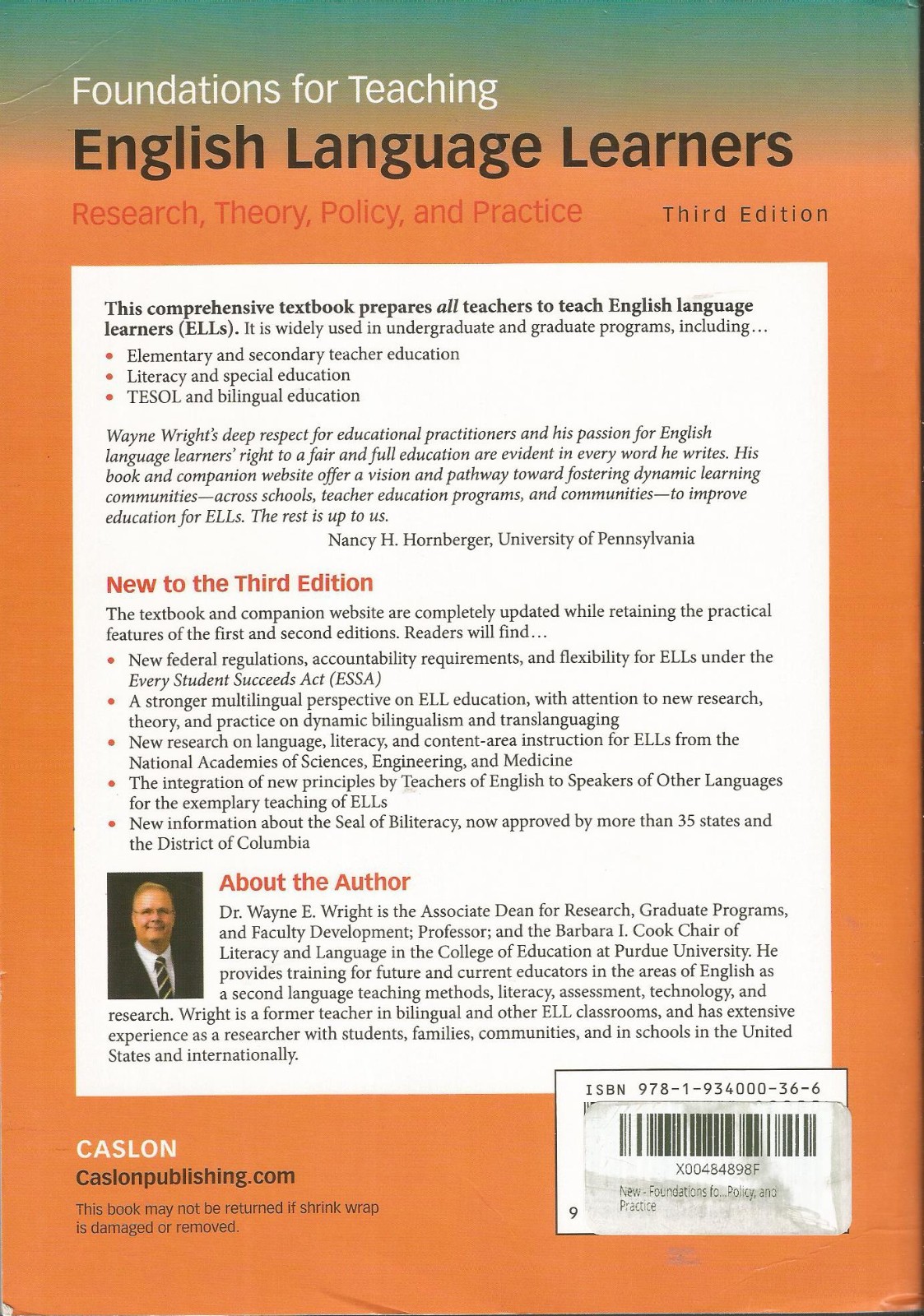 Foundations for Teaching English Language Learners – 3e – GOOD