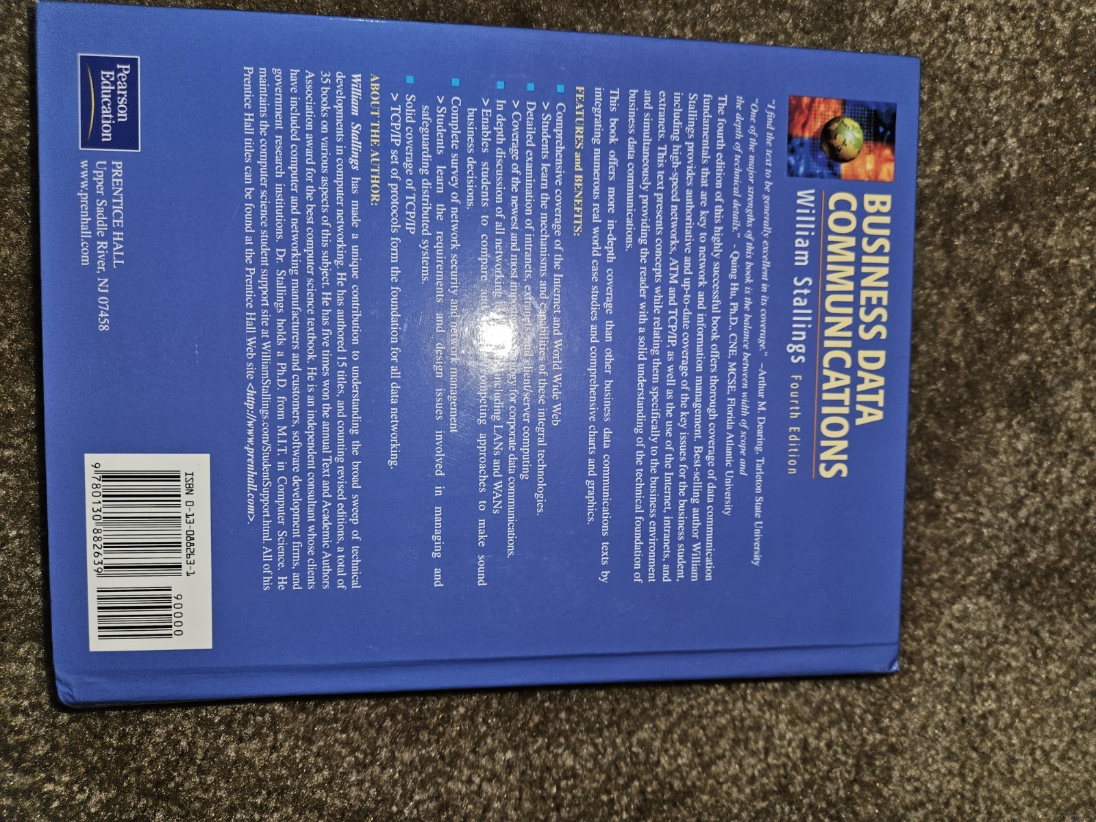 Business Data Communications by Richard Van Slyke & William Stallings Hardcover