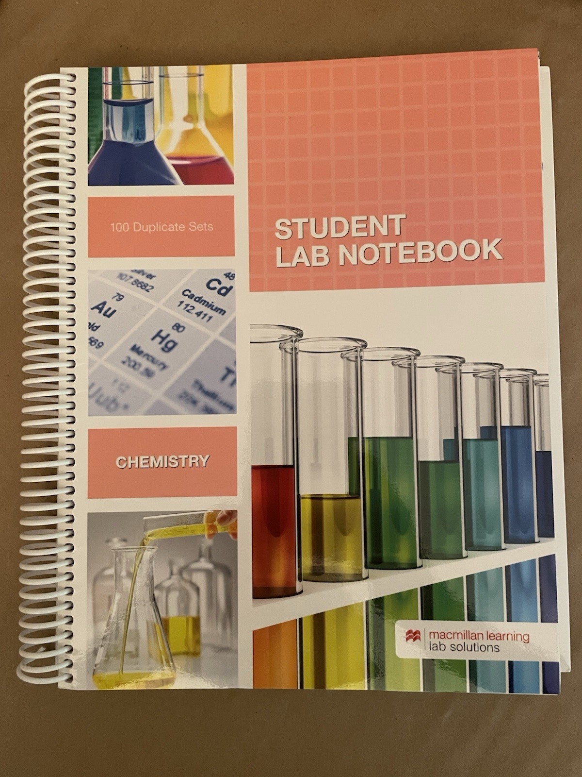 Student Lab Notebook Chemistry 100 Duplicate sets – 9781533969521 (As pictured)