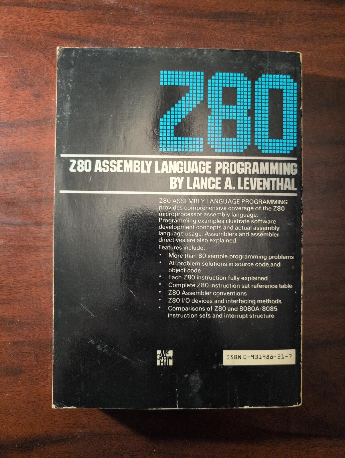 Z80 Assembly Language Programming 1979