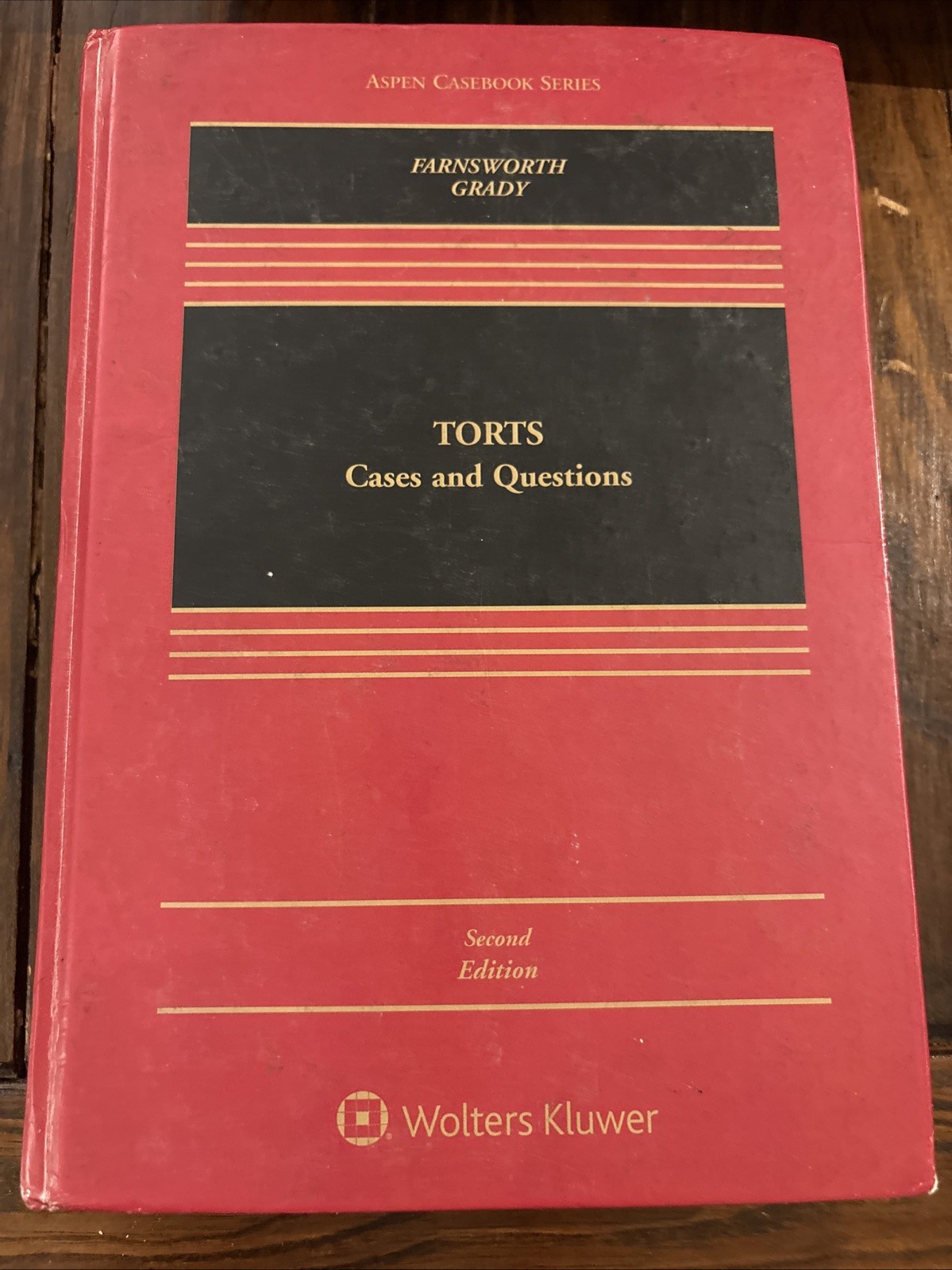 Aspen Publishers Torts Cases & Questions 2nd Edition Hardcover Farnsworth Grady