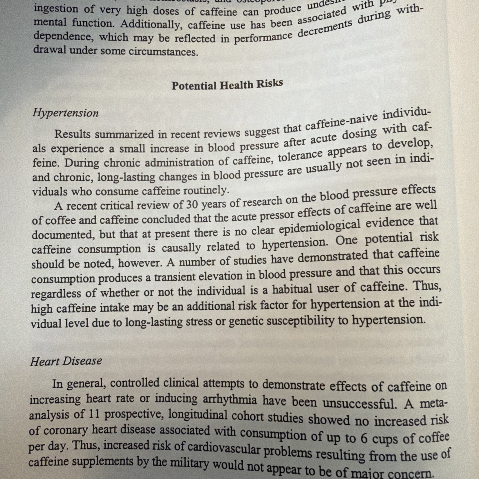 Caffeine for the Sustainment of Mental Task Performance: Formulations …: Good