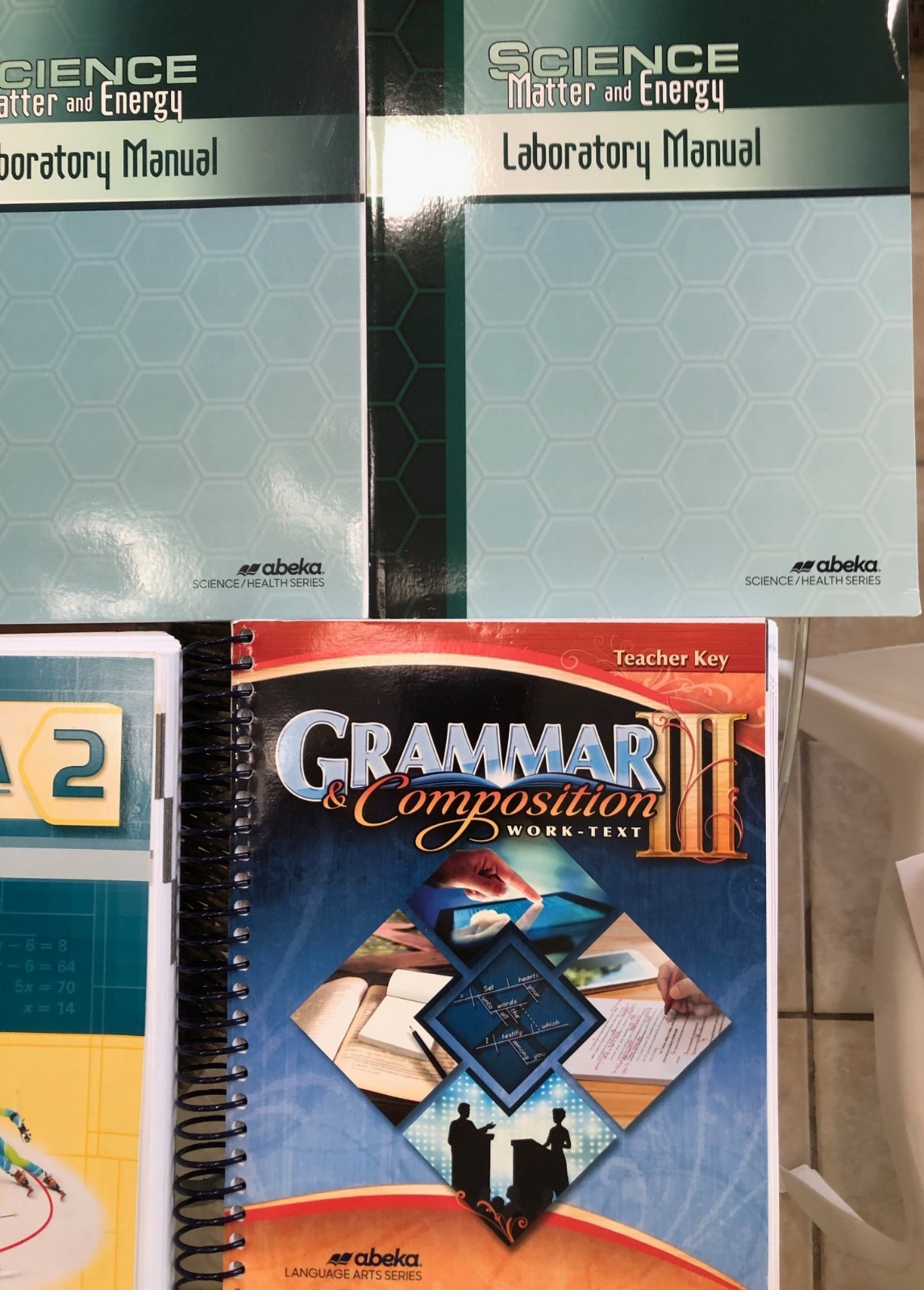 Lot of 13 Abeka Homeschool Workbooks – Video Manuals Teacher Ed | Mixed Subjects