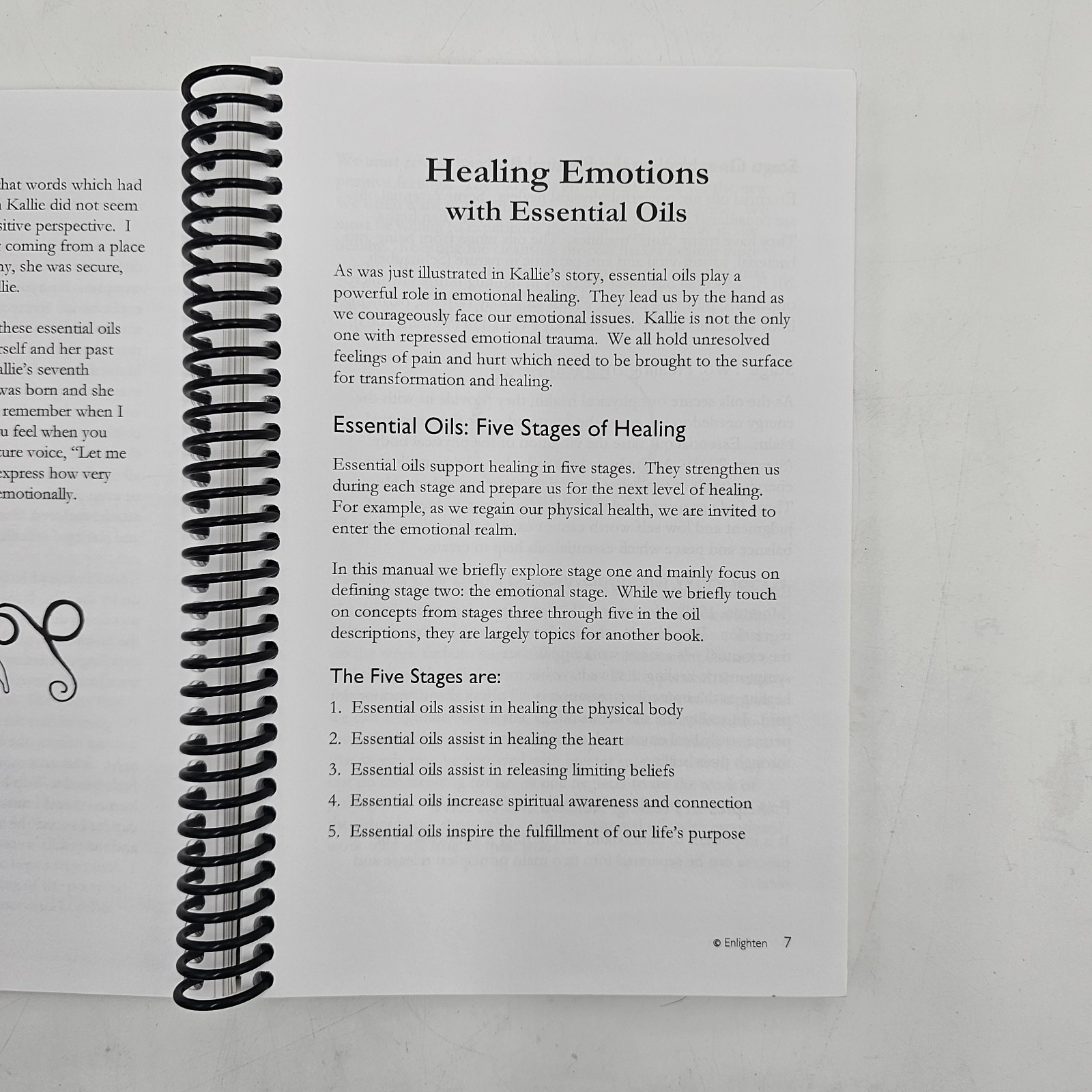UNMARKED Emotional Healing with Essential Oils | Spiral Bound Aromatherapy | VG+