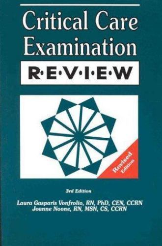 Critical Care Examination Review Revised – paperback, Vonfrolio, 9780962724695