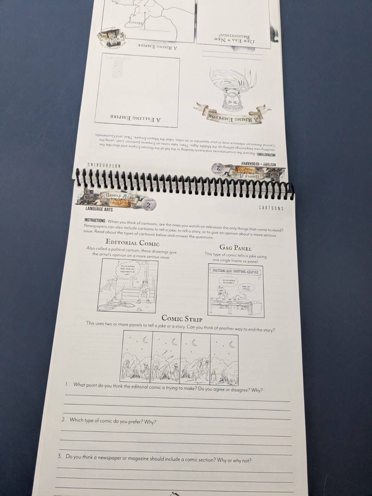 Gather Round Homeschool Curriculum – Middle Ages – High School Workbook