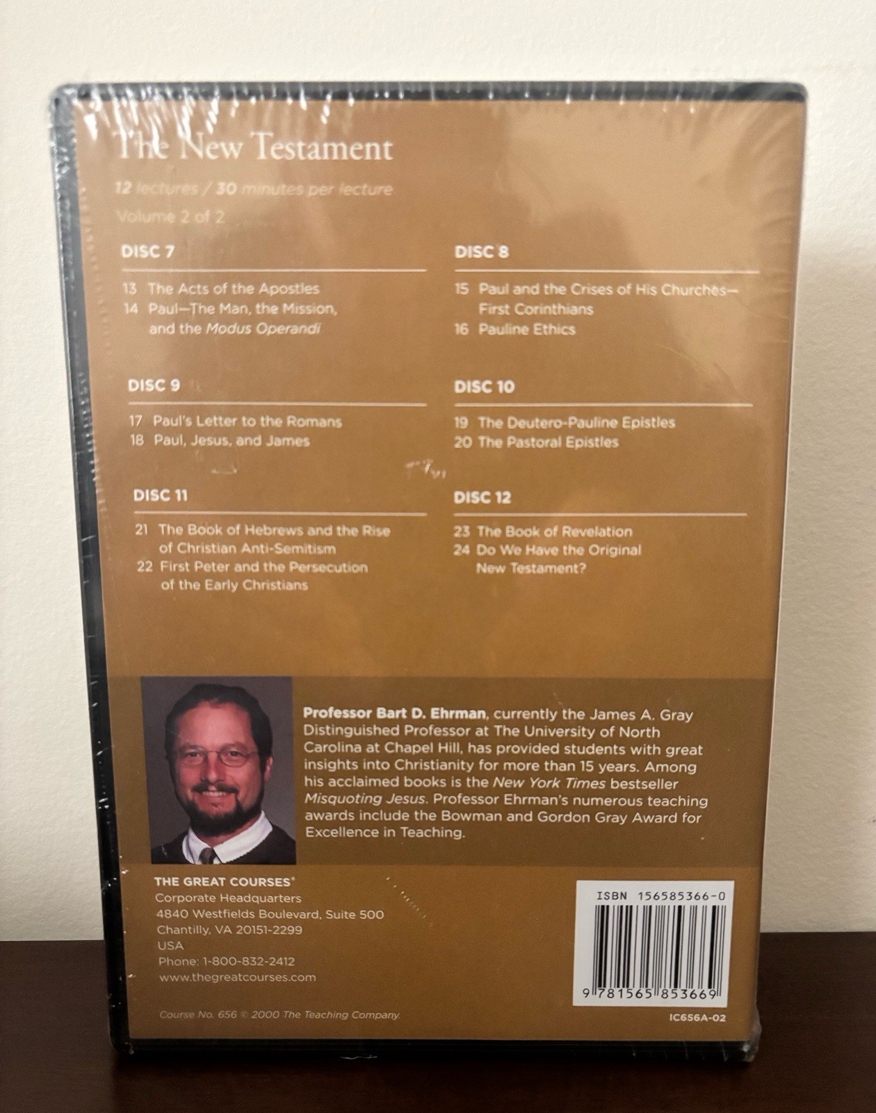 The Great Courses (5) Bible, Israel, Science, New Test & Apocalypse – DVDs & CDs