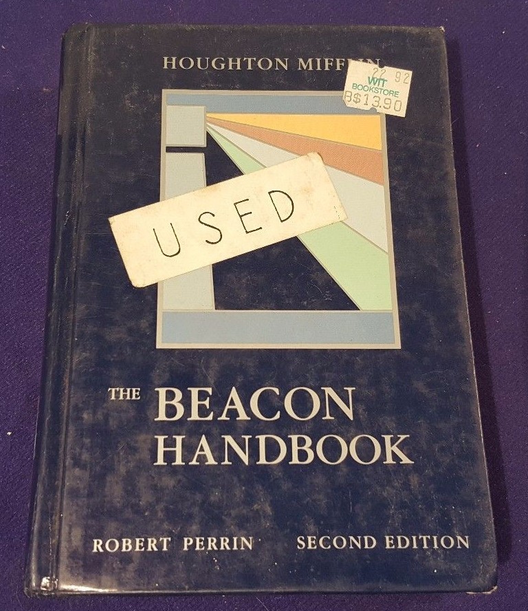 1990 The BEACON HANDBOOK Hardcover Textbook by ROBERT PERRIN 2nd Edition