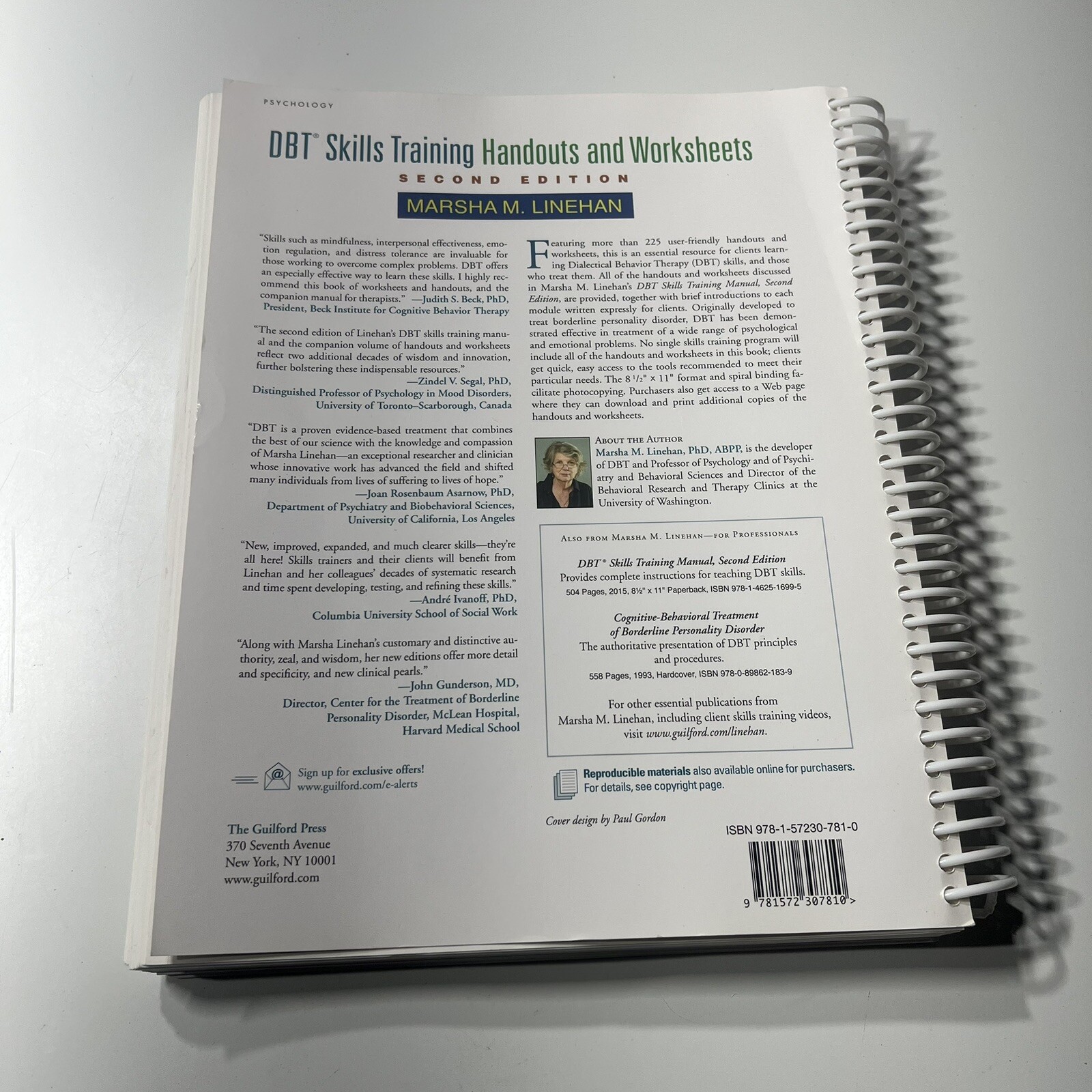 DBT Skills Training Handouts and – Paperback, by Linehan Marsha M. – Good