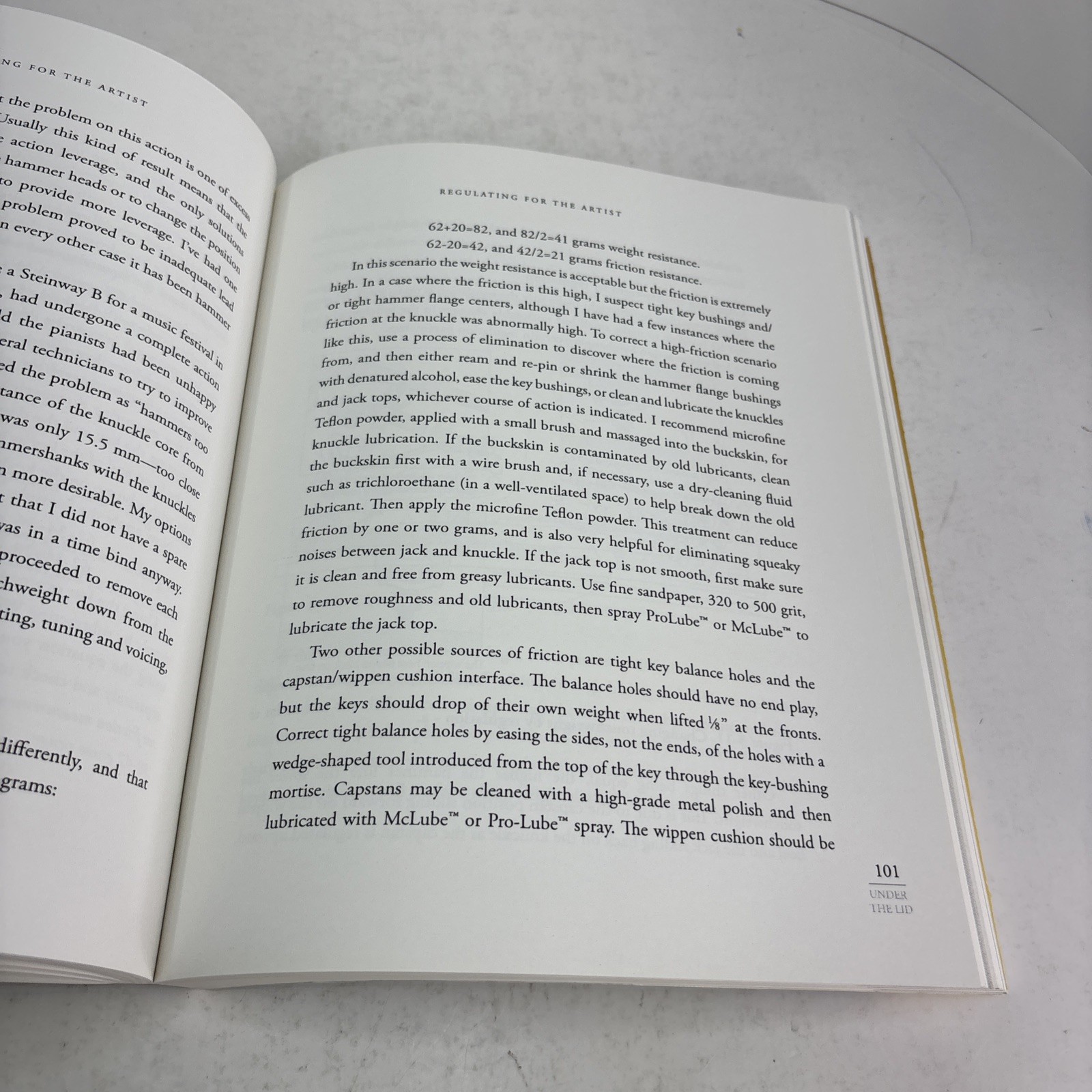 Under The Lid: The Art & Craft Of The Concert Piano Technician by Brady