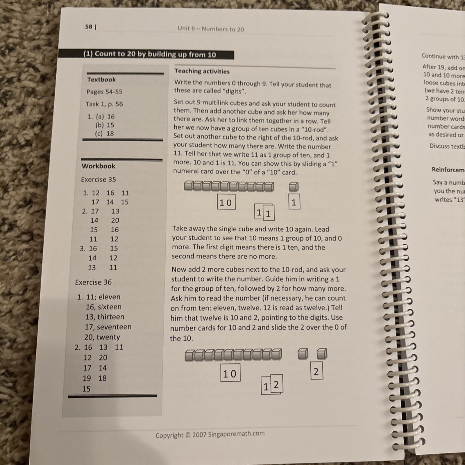 Singapore Math Home Instructor’s Guide Primary Mathematics 1A