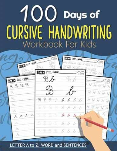 100 Days of Cursive Handwriting Workbook – Paperback, by Charm Lucy – Very Good