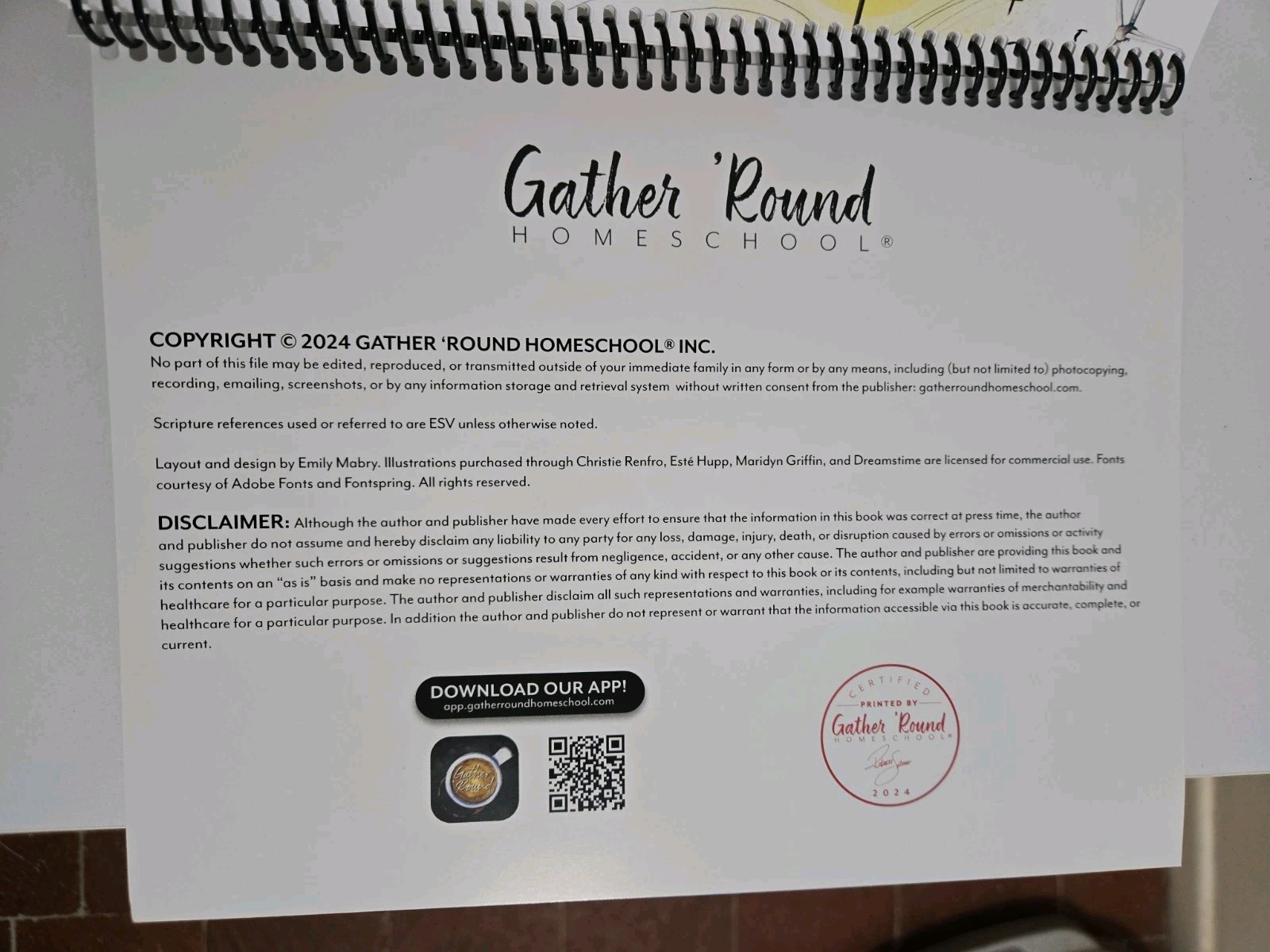 Gather Round Homeschool – Energy – Early Elementary SeatWork Journal