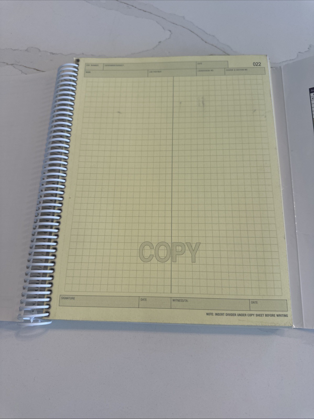 Student Lab Notebook By Hayden McNeil- 100 Pages Carbonless Duplicate sets