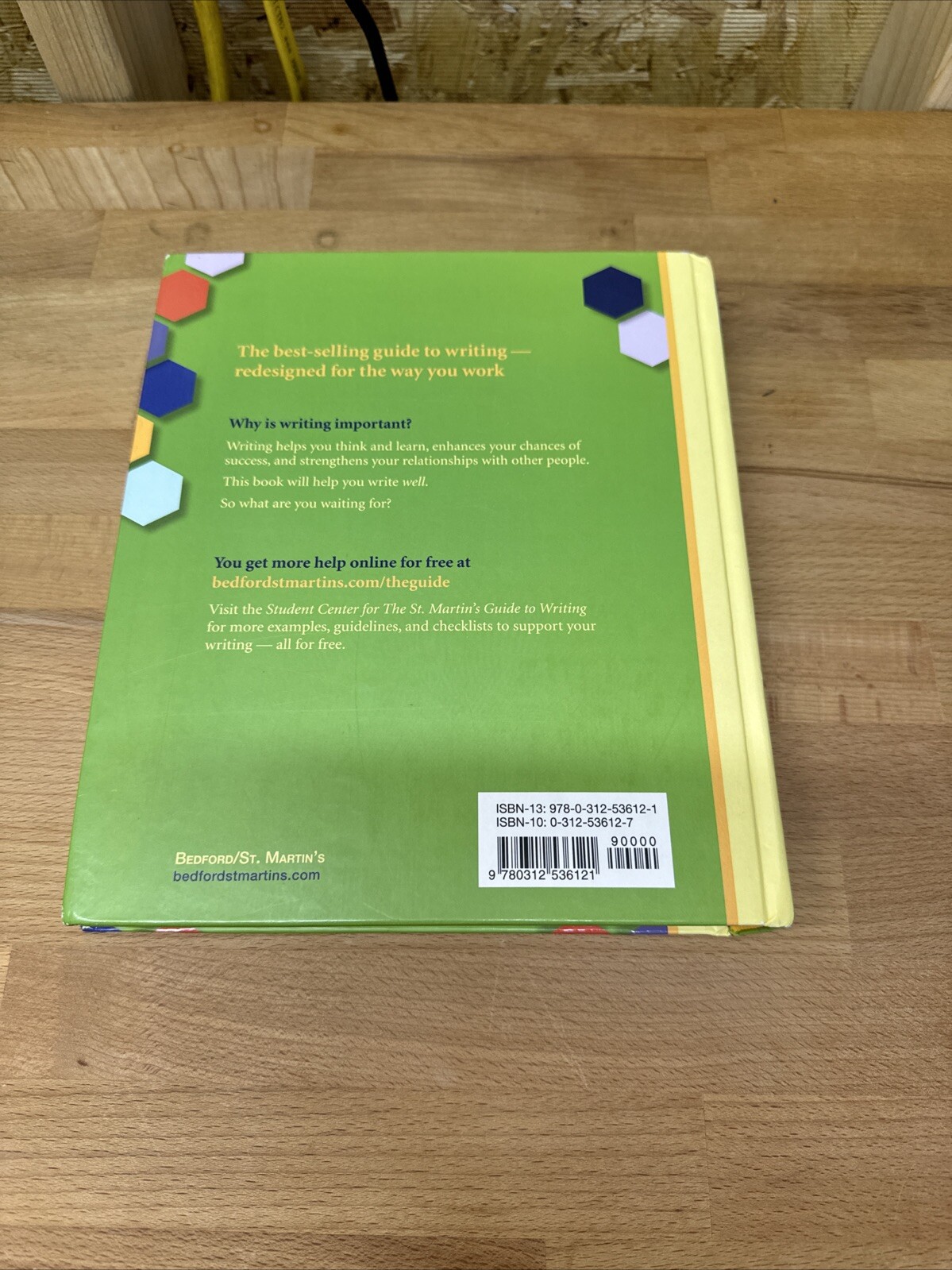 The St. Martin’s Guide to Writing Hard Back Book