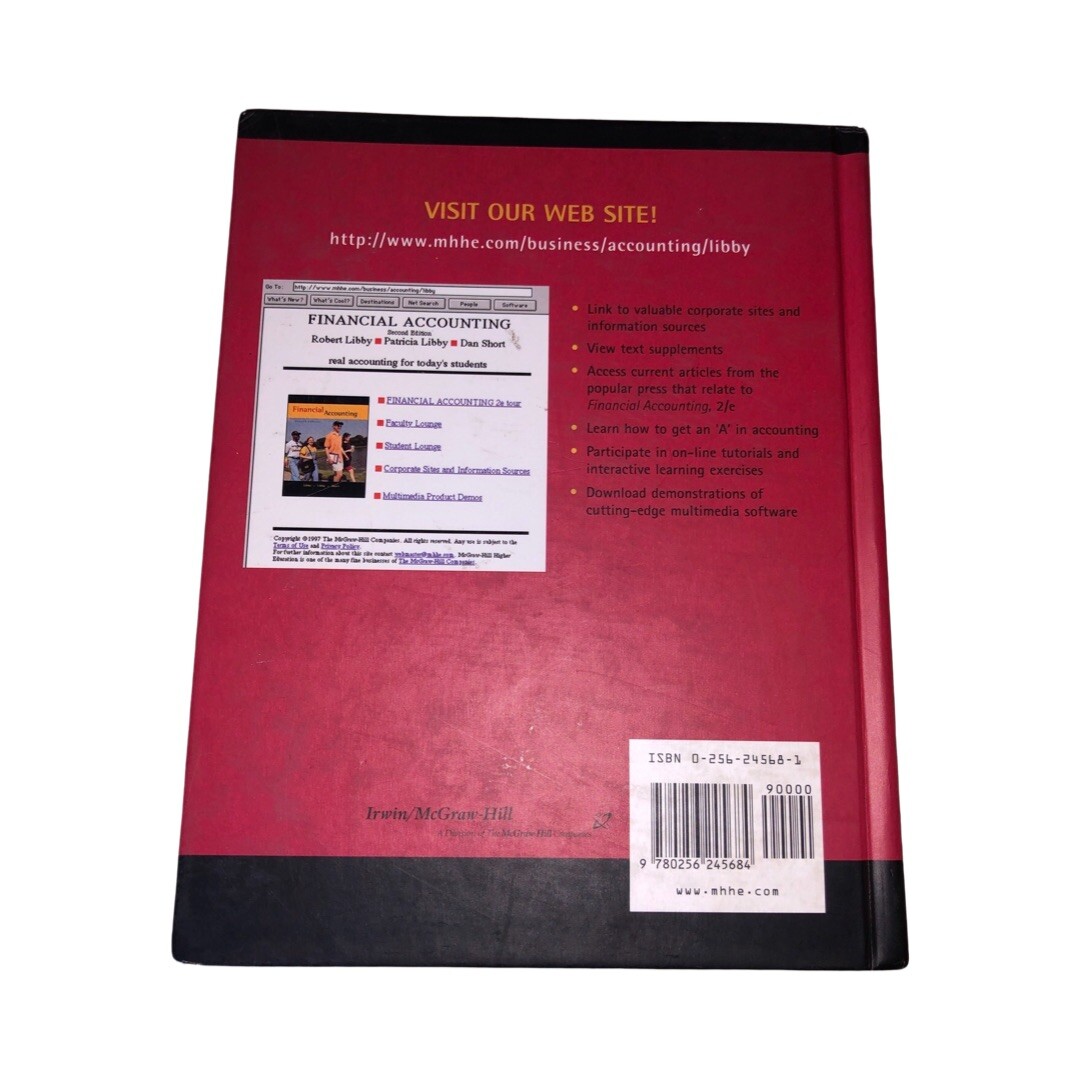 Financial Accounting Robert Libby Textbook Second Edition Irwin McGraw Hill