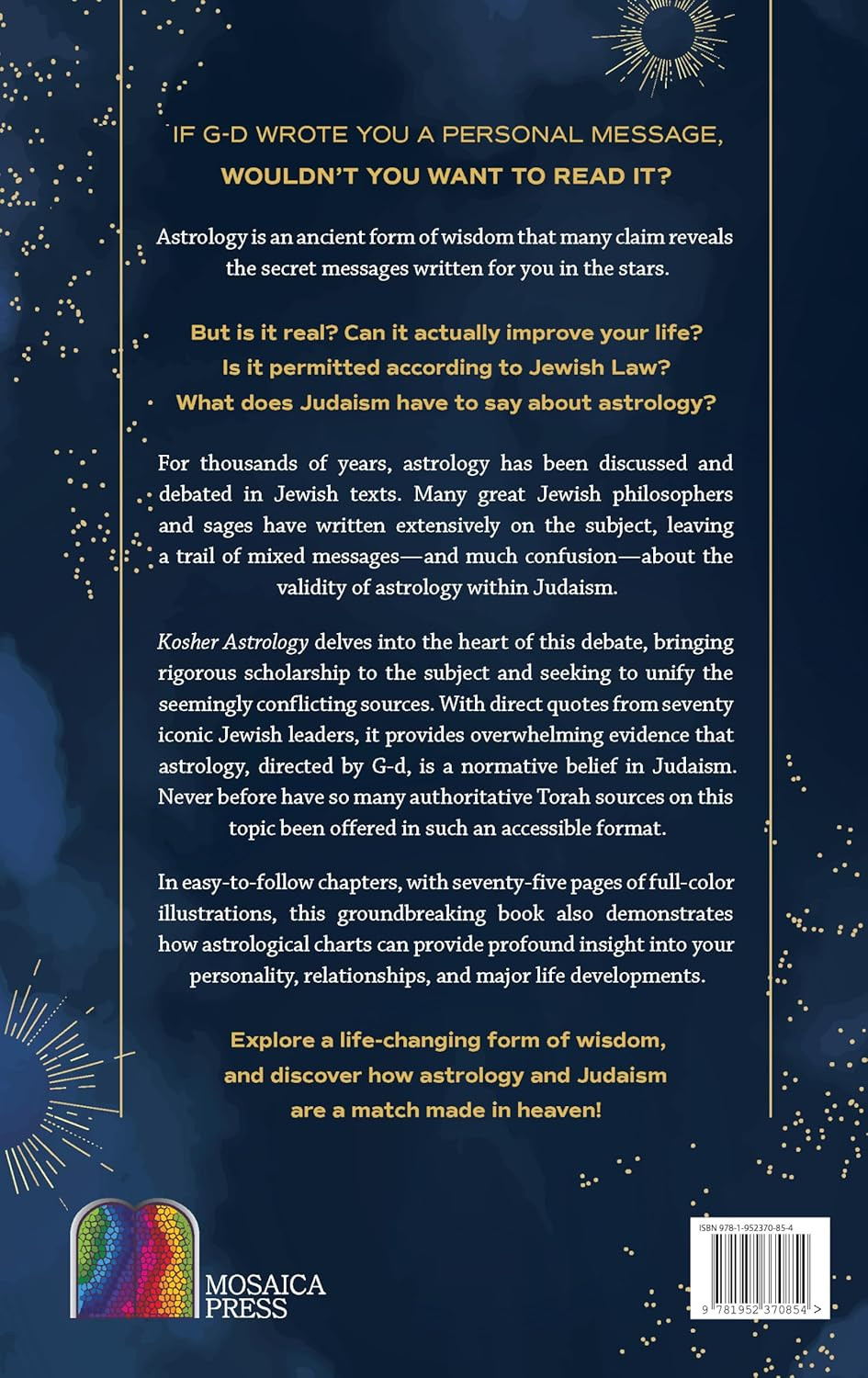 Kosher Astrology: a Jewish Guide to Celestial Wisdom, 500 Pages, Full-Color Illu