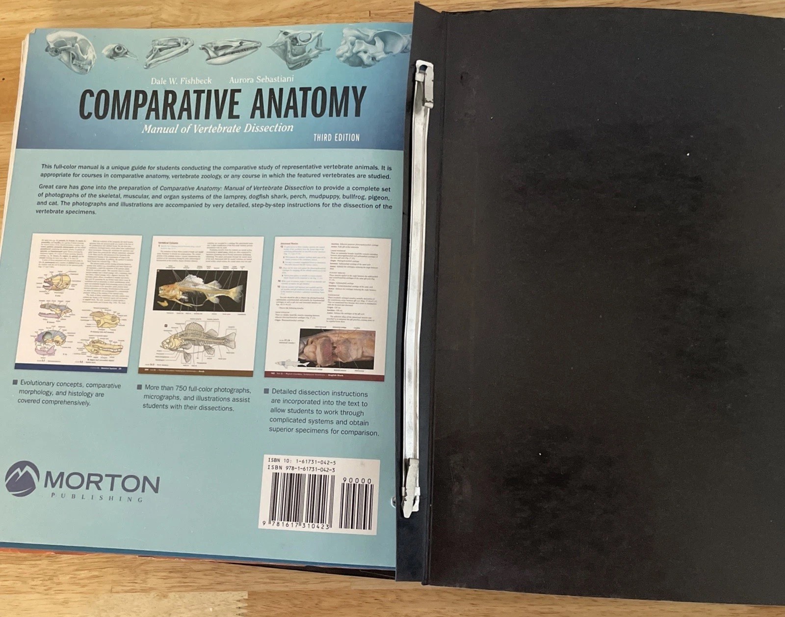 Comparative Anatomy Vertebrate Dissection 3rd Ed. Ringbound, Fishbeck Sebastiani
