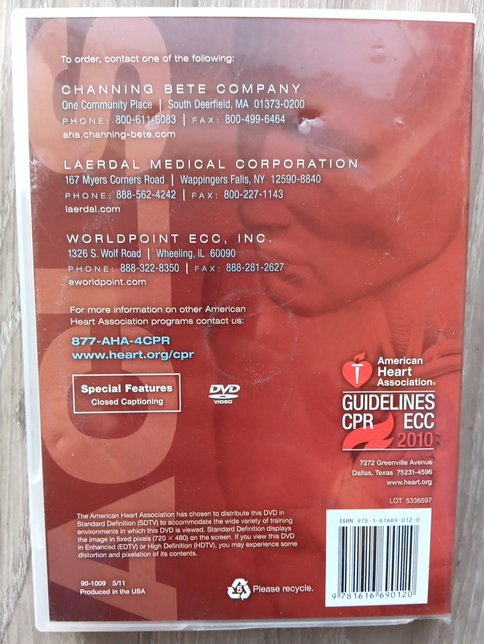 Advanced Cardiovascualar Life Support (2011) DVD AHA American Heart Association