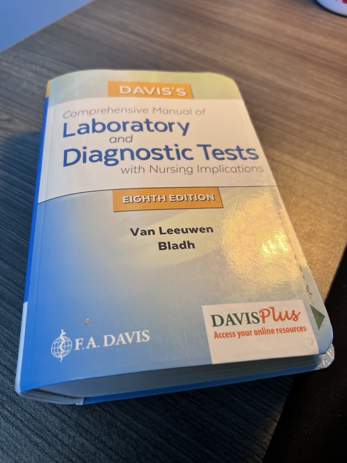 Davis’s Comprehensive Manual of Laboratory and Diagnostic Tests with Nursing…