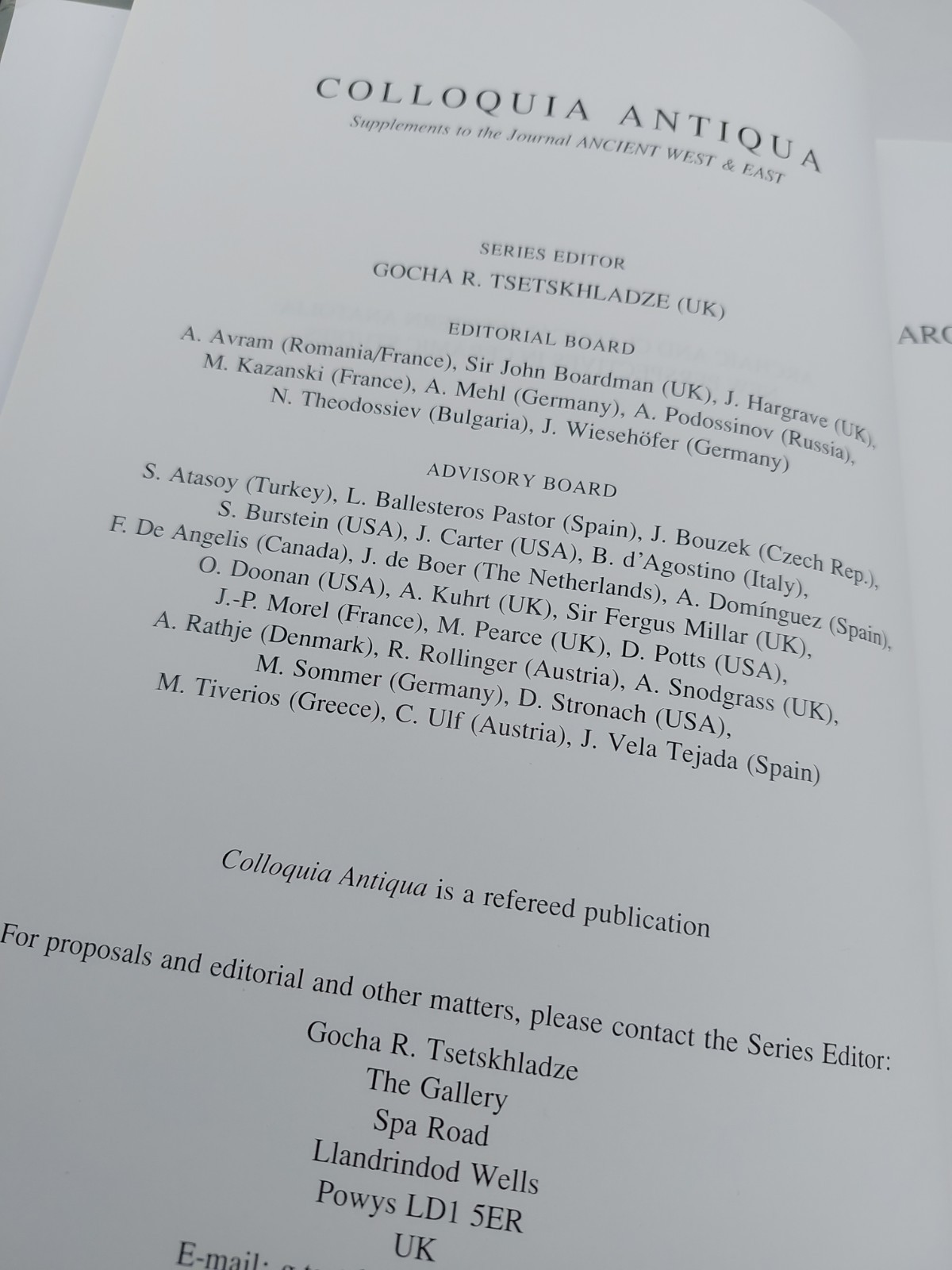 Archaic and Classical Western Anatolia Peeters 2018