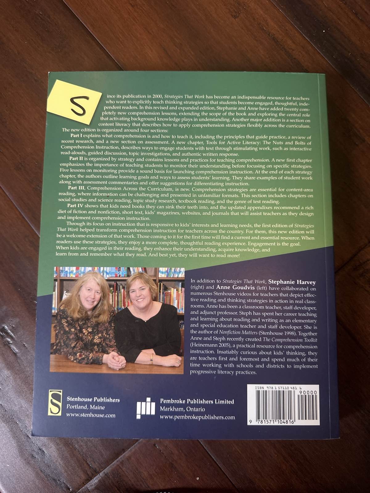 Teaching Comprehension 2nd Ed Harvey Goudvis Book