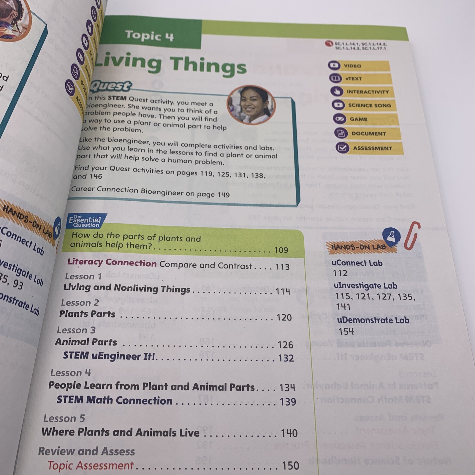 Elevate Science Homeschooling Grade 1 Florida Textbook/Workbook New – No Writing