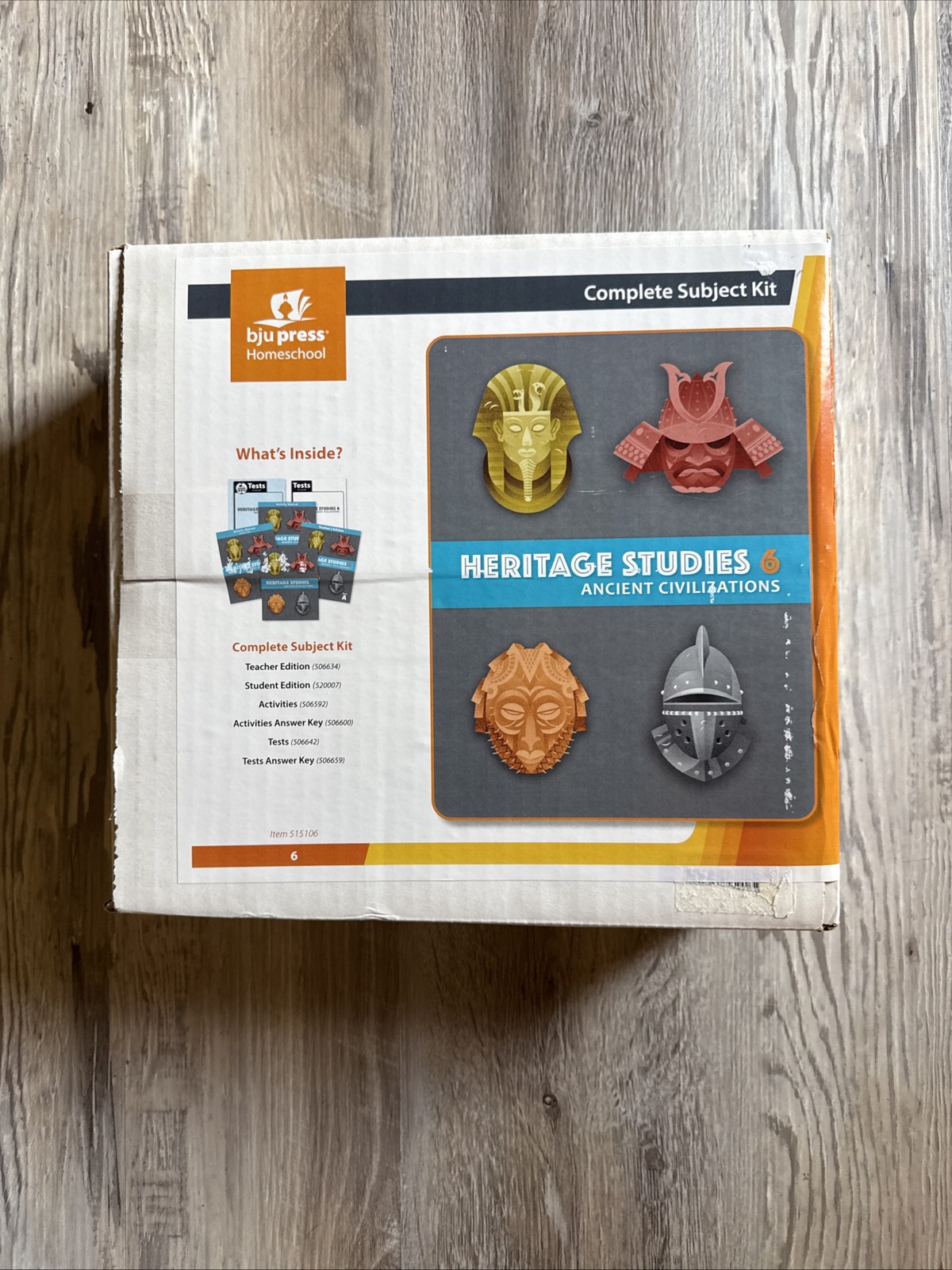 NEW Complete! BJU Heritage Studies 4th Ed. Grade 6 Third History Homeschool Kit