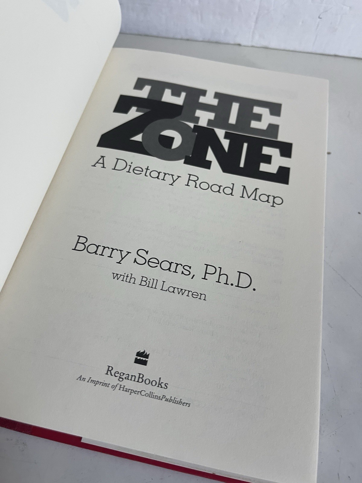 The Zone: Revolutionary Life Plan to Put Your Body FIRST EDITION HC/DJ 1995 VTG