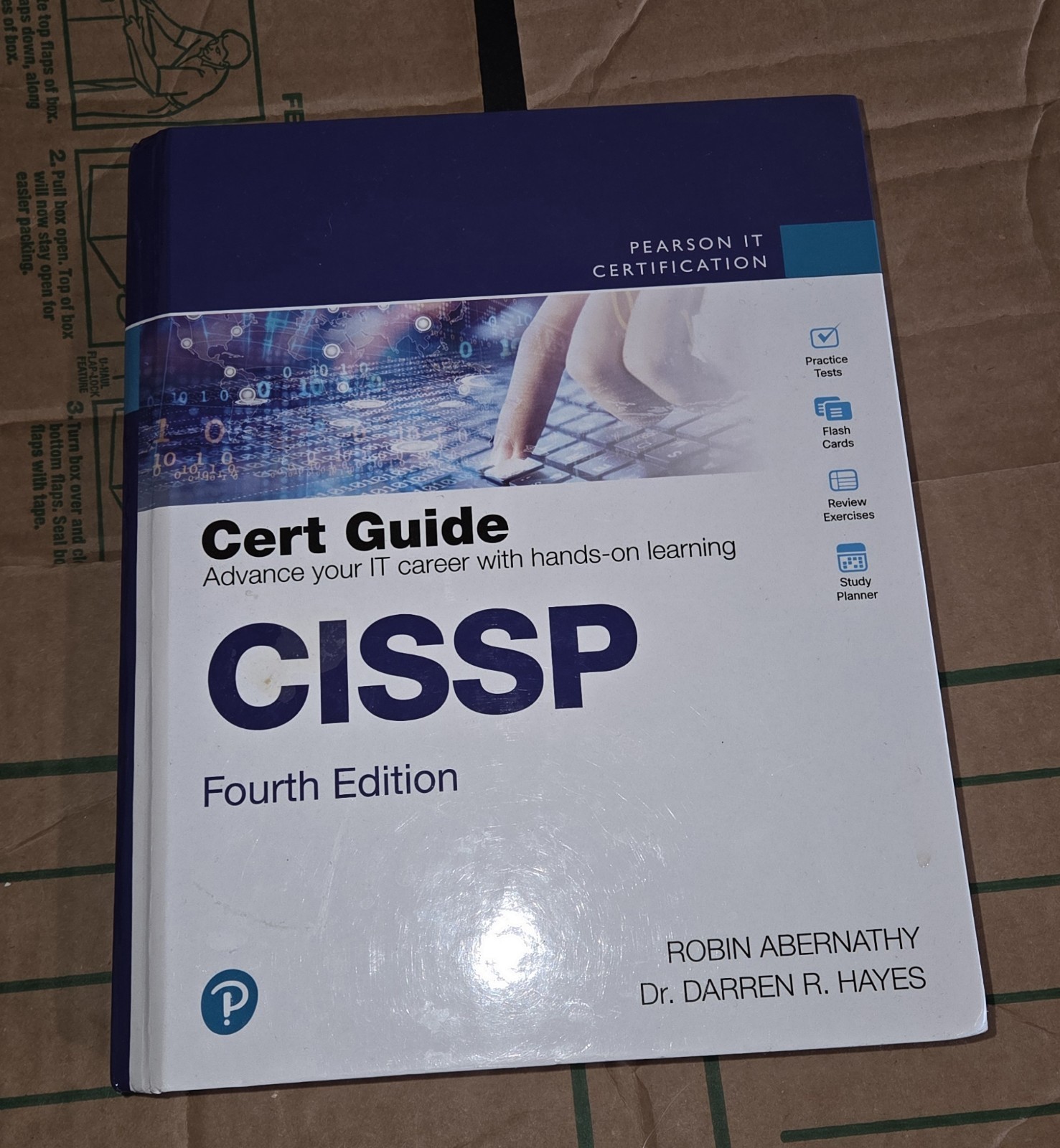 CISSP Cert Guide by Abernathy Pearson IT Certification Hard Cover Hands-on w/ CD