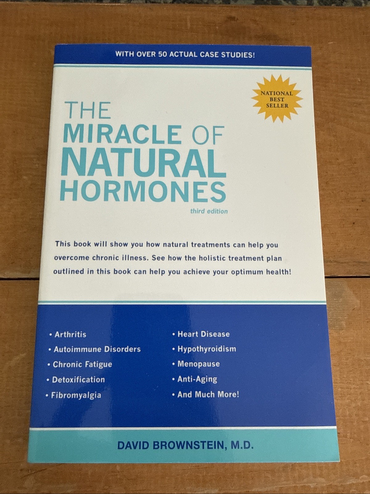 The Miracle of Natural Hormones 3rd Ed Paperback By David Brownstein MD 2003 NEW