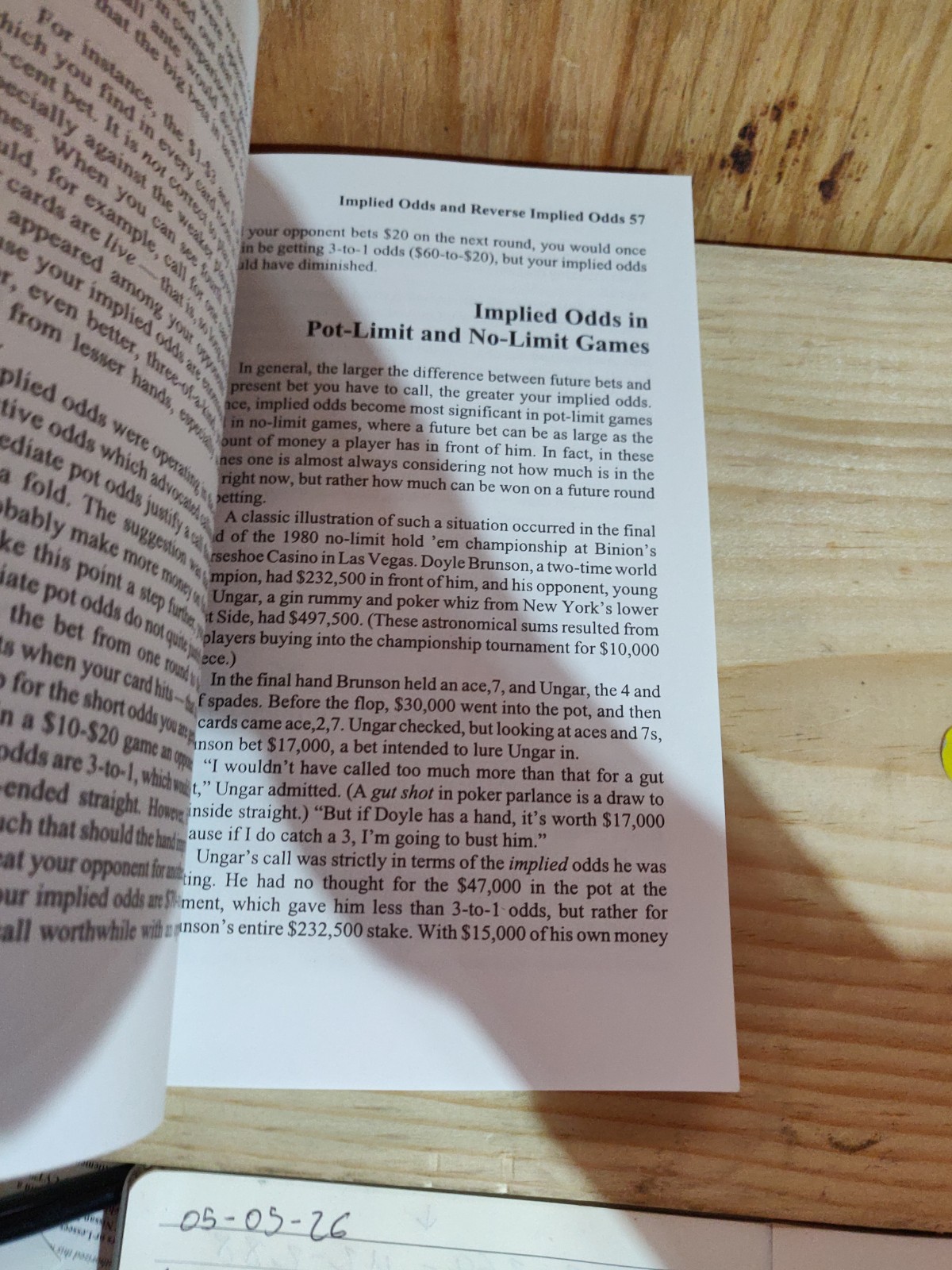 The Theory of Poker by Sklansky, David