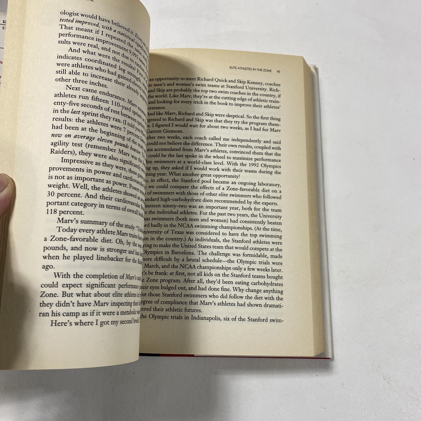 The Zone : A Dietary Road Map – Barry Sears (Dust Jacket, 1995, 1st Edition)
