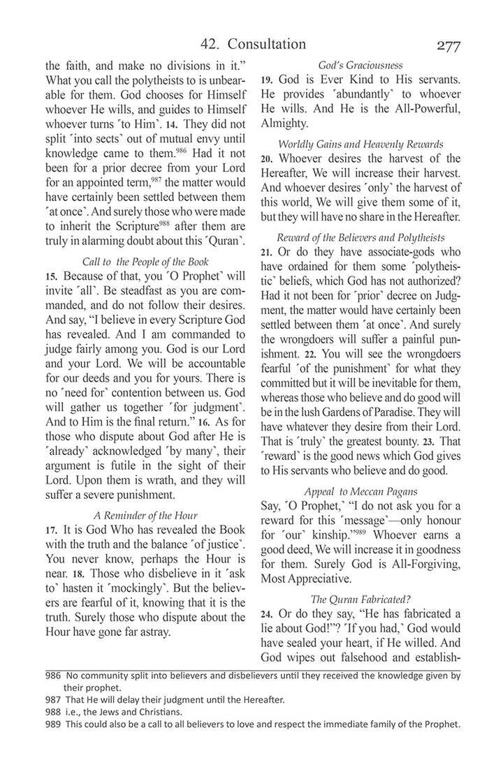The Clear Quran with Thematic English Translation- Paperback (3.7″ x 5.7″)