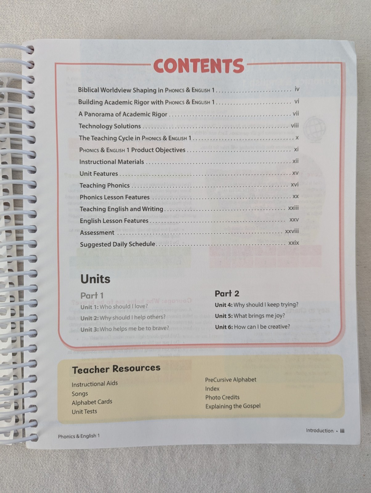 BJU Phonics & English 1 Teacher Edition 5th Edition Teacher’s Edition, Part 2