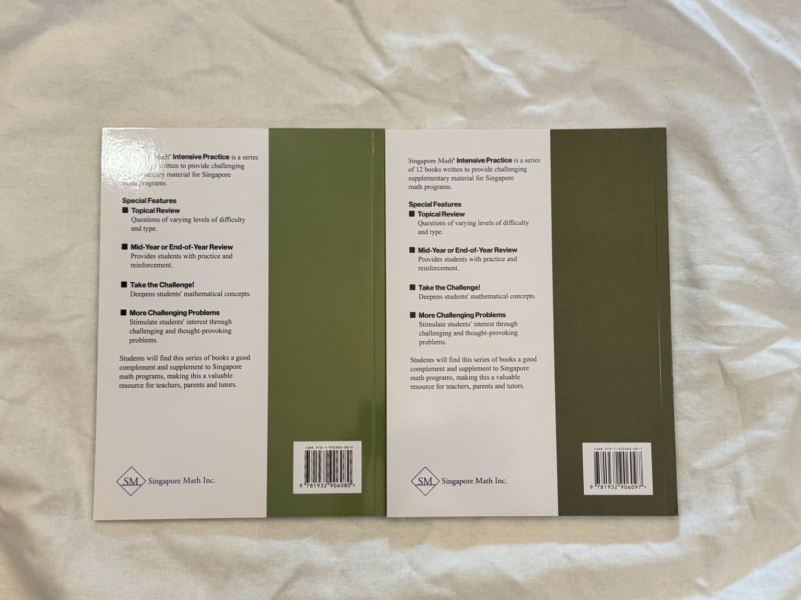 Singapore Math Intensive Practice 5A and 5B Lot Free Shipping