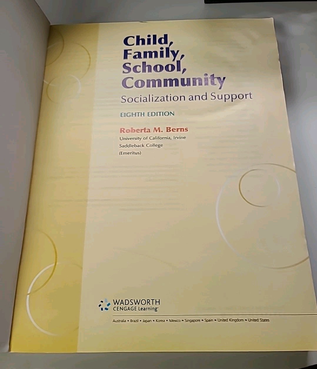 Child, Family, School, Community: Socialization and Support