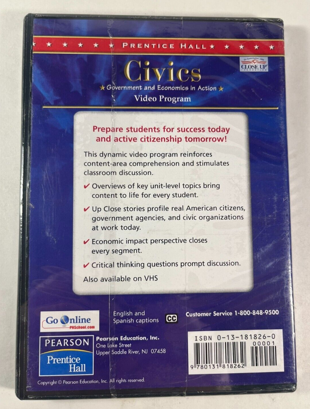 Civics by Phyllis Fernlund, Video Program Prentice Hall DVD 131818260