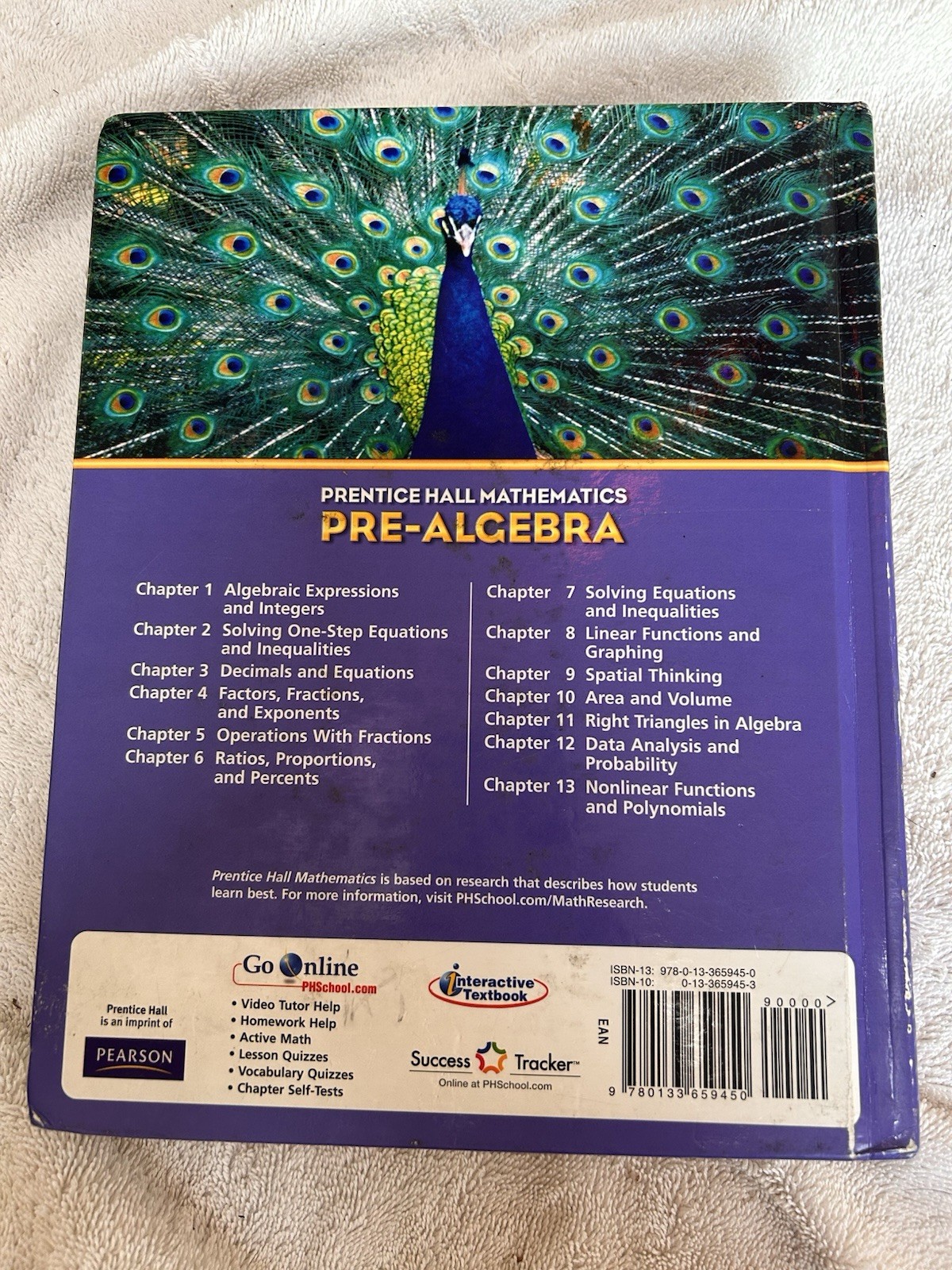 Prentice Hall Mathematics Pre-Algebra Hardcover Textbook 2009