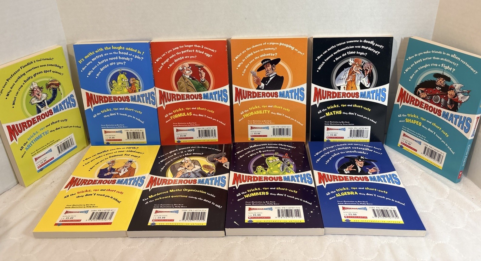 Murderous Maths Collection 10 Books Box Set Gift Pack Horrible Histories Series